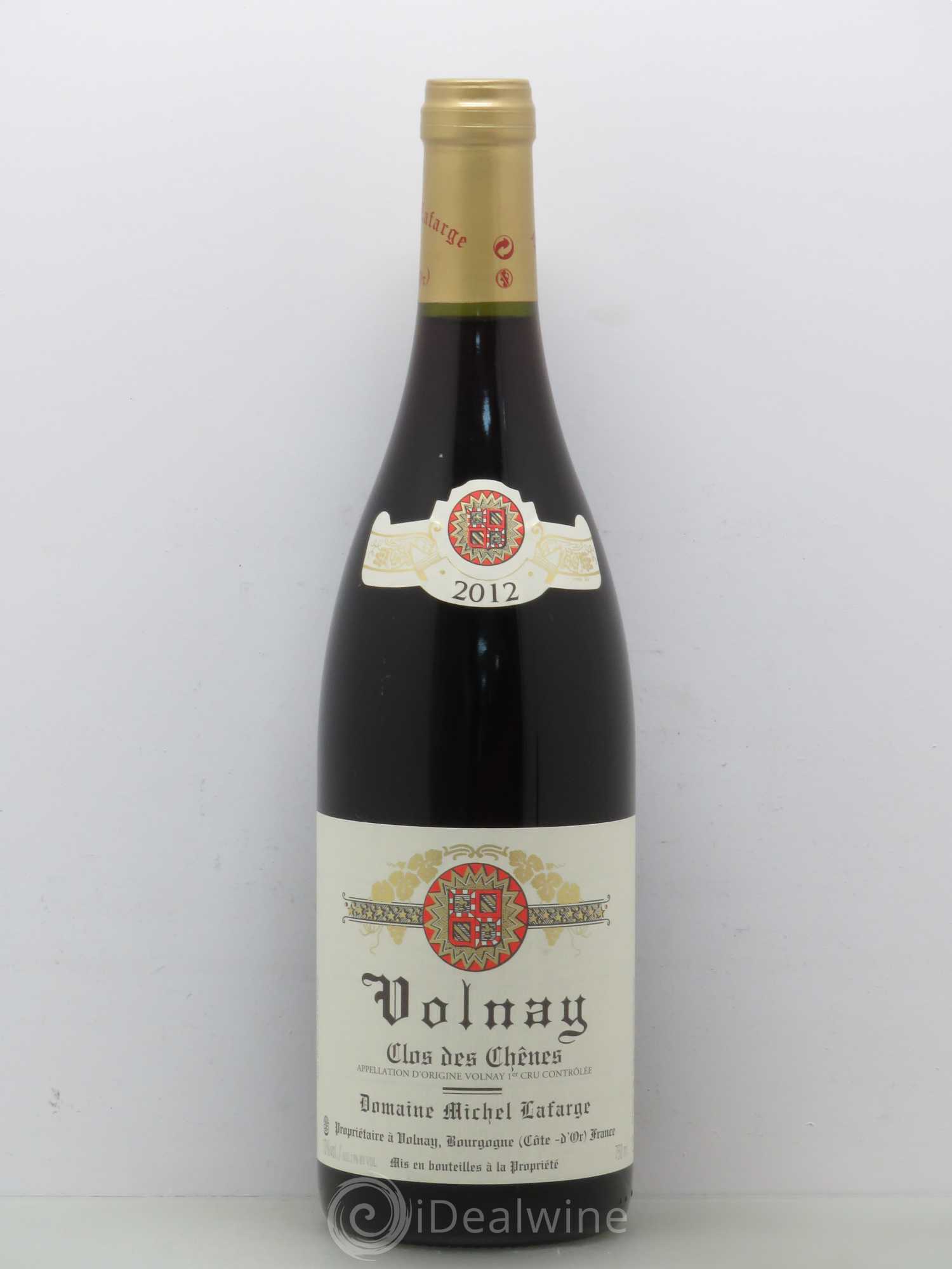 Volnay 1er Cru Clos des Chênes Lafarge (Domaine) 2012 - Lot de 1 bouteille - 0