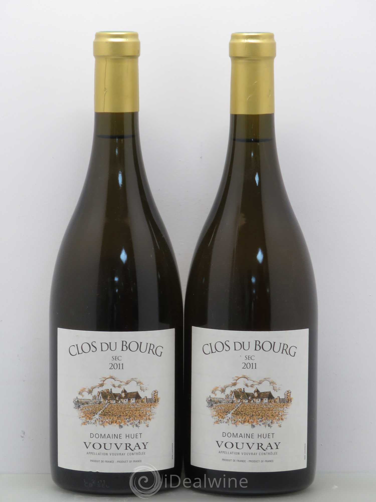 Vouvray Clos du Bourg Sec Domaine Huet 2011 - Lot de 2 bouteilles - 0