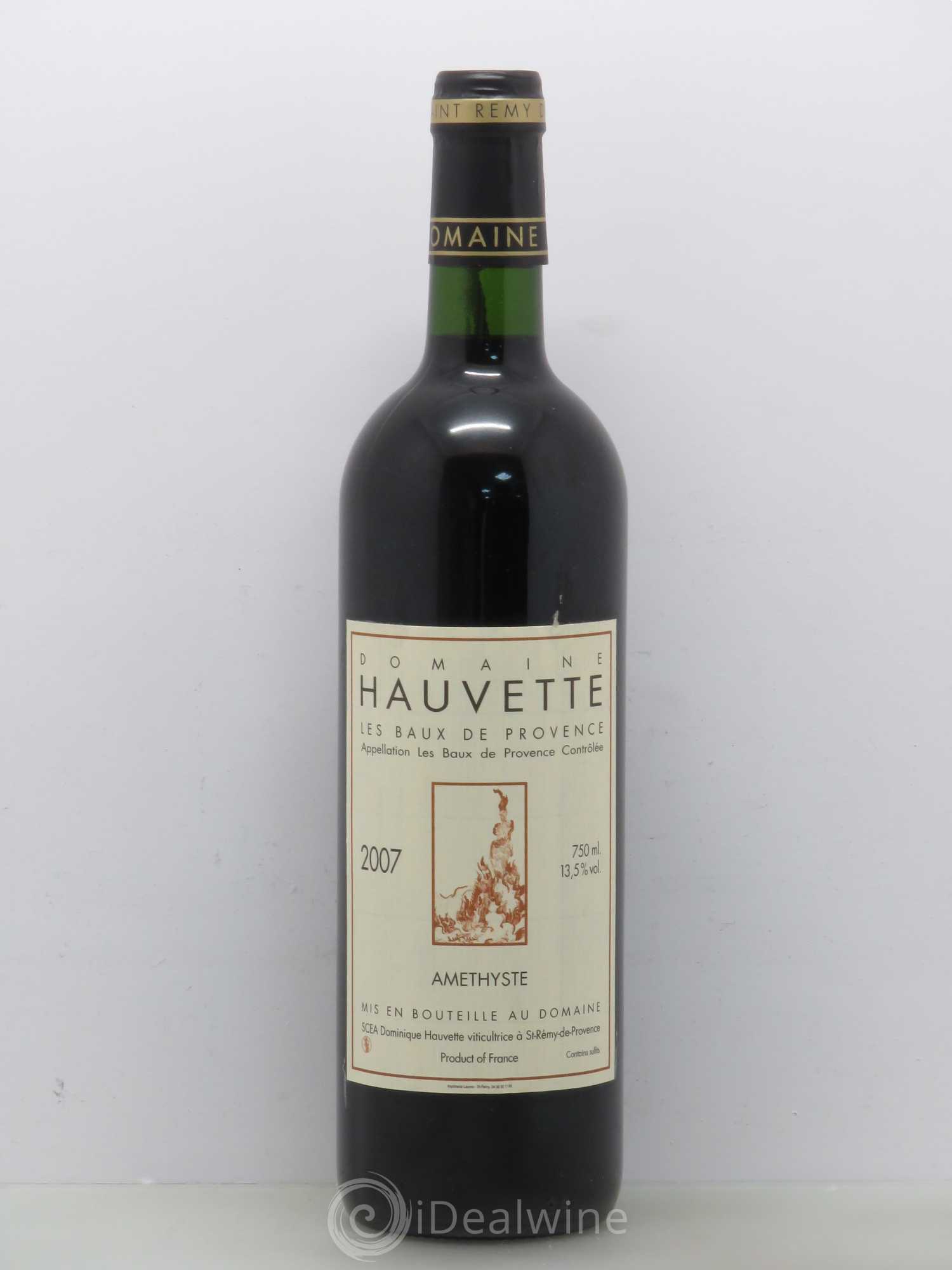Alpilles Améthyste Hauvette (Domaine) 2007 - Lot de 1 bouteille - 0