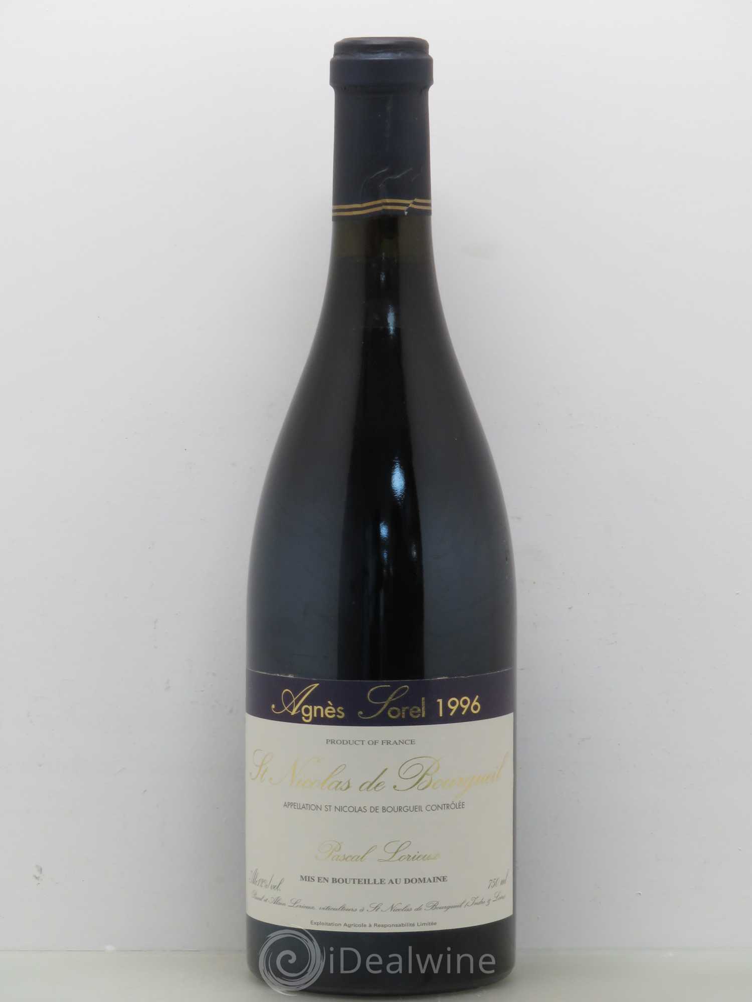 Bourgueil Agnes Sorel Saint Nicolas de Bourgueil 1996 - Posten von 1 Flasche - 0