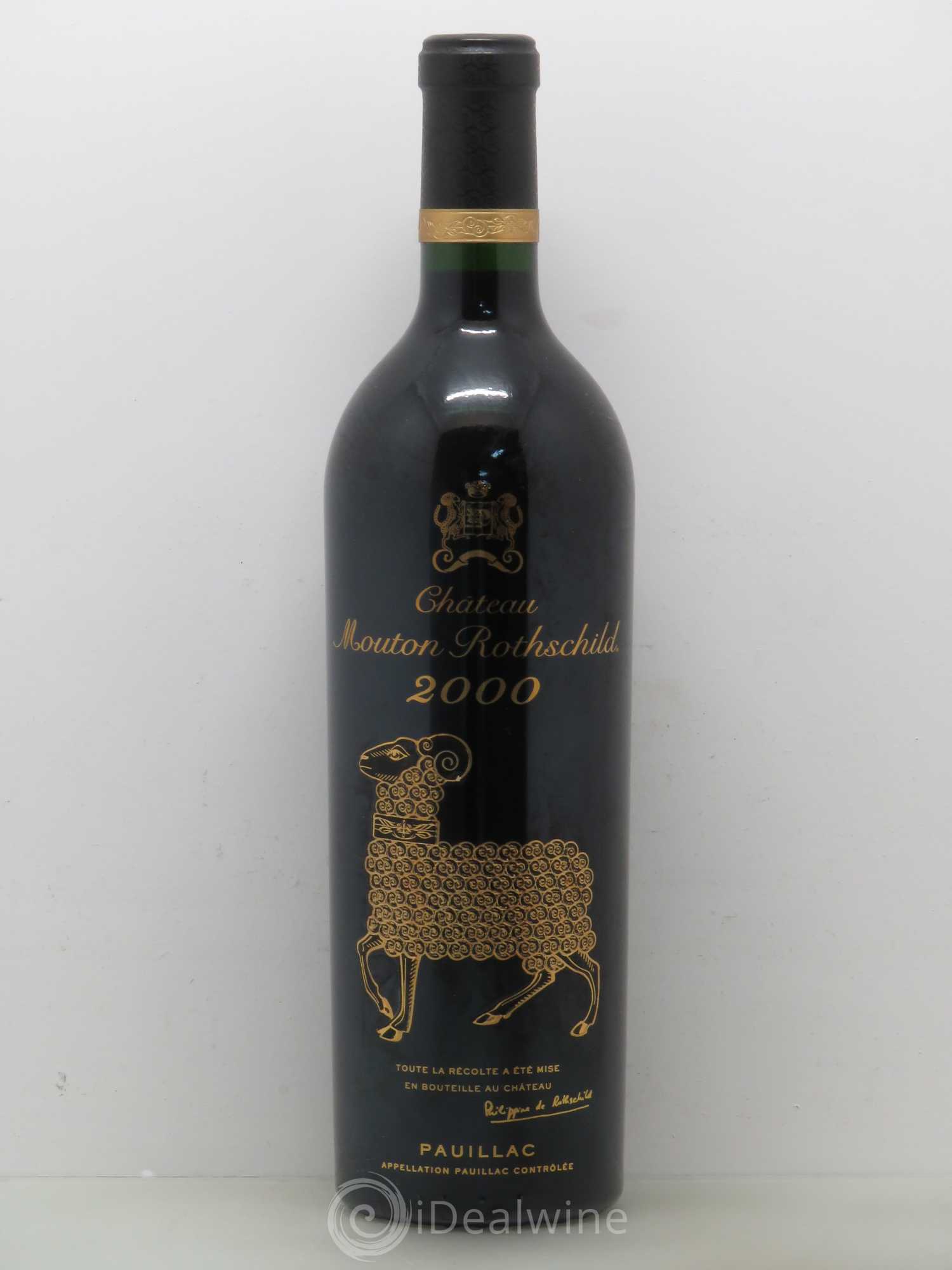 Château Mouton Rothschild 1er Grand Cru Classé 2000 - Lot de 1 bouteille - 0