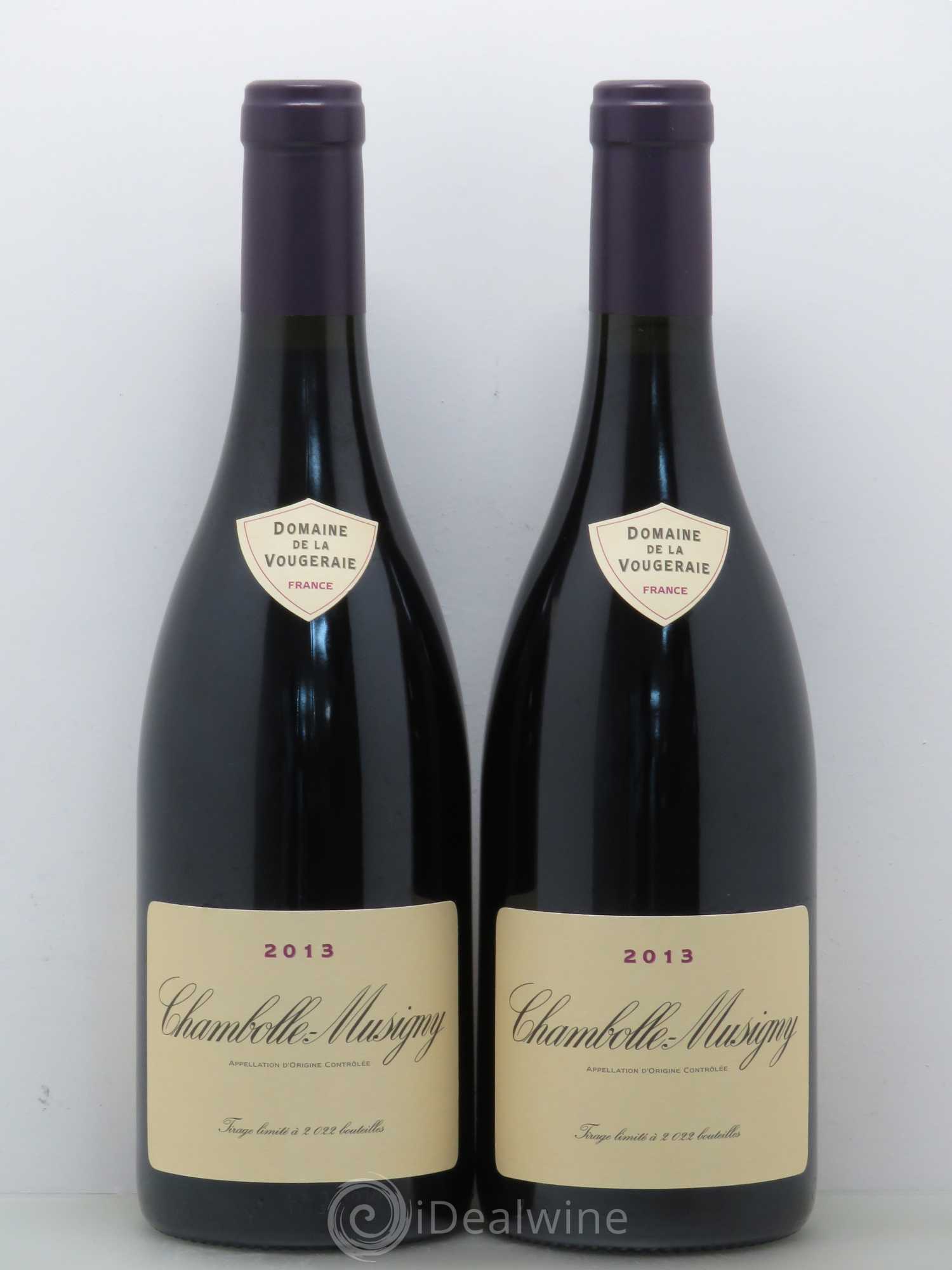 Chambolle-Musigny Domaine De La Vougeraie 2013 - Posten von 2 Flaschen - 0