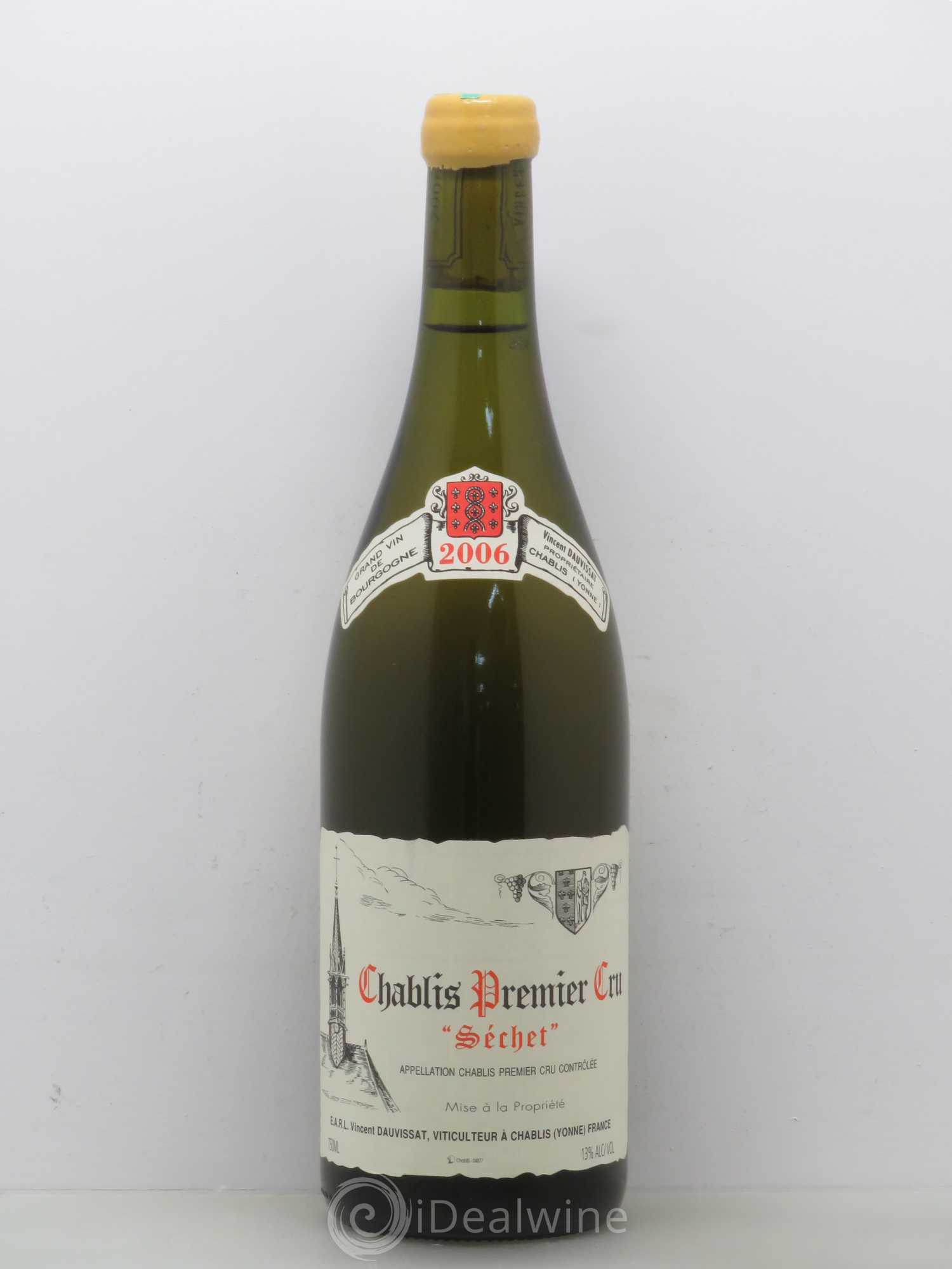 Chablis 1er Cru Séchet Vincent Dauvissat (Domaine) 2006 - Lot de 1 bouteille - 0