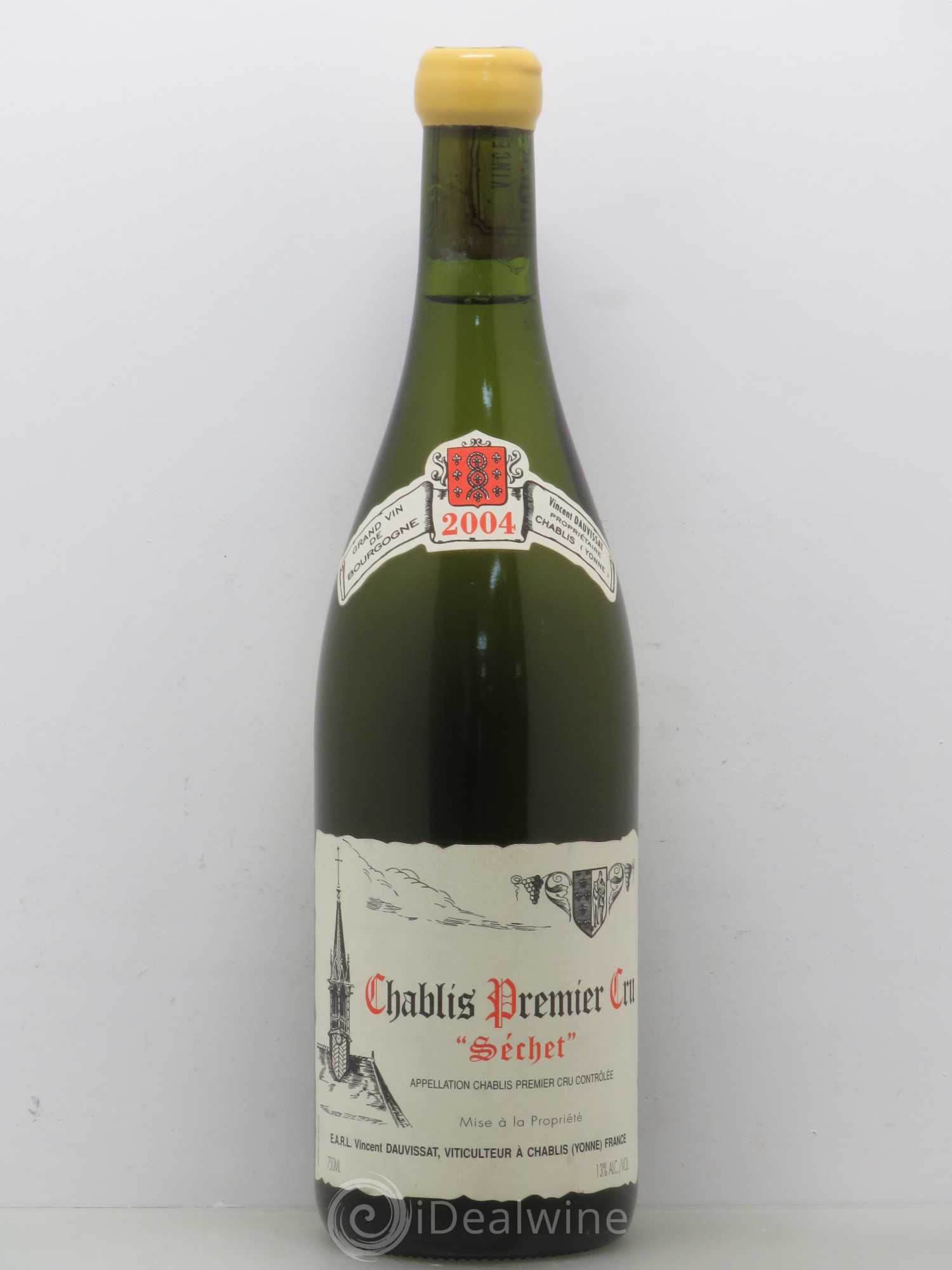Chablis 1er Cru Séchet Vincent Dauvissat (Domaine) 2004 - Lot de 1 bouteille - 0