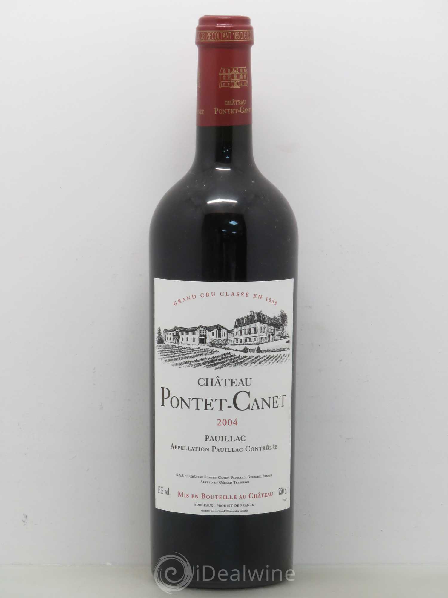 Château Pontet Canet 5ème Grand Cru Classé 2004 - Lot de 1 bouteille - 0