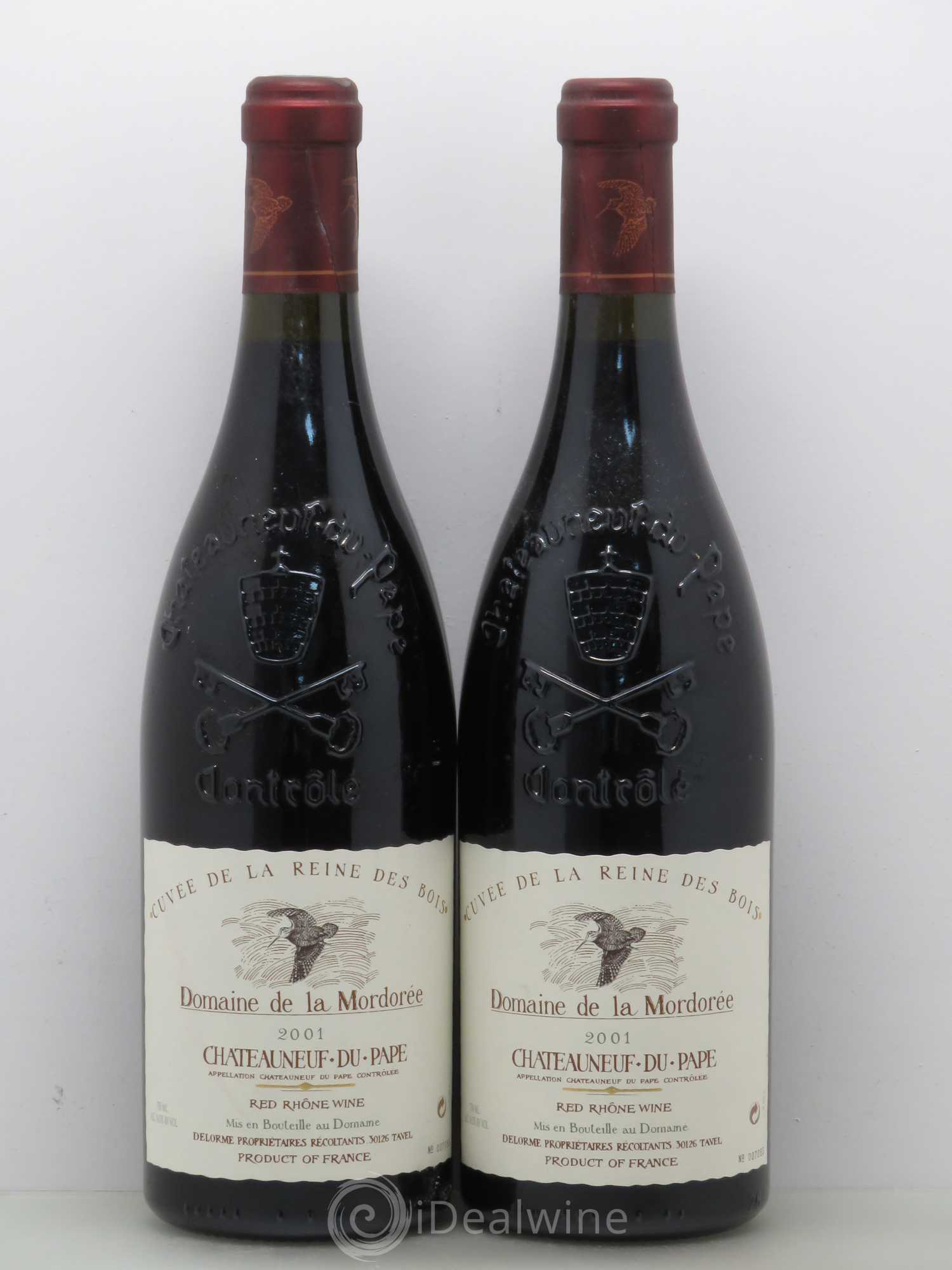 Châteauneuf-du-Pape Domaine de La Mordorée (Domaine de) 2001 - Lot de 2 bouteilles - 0