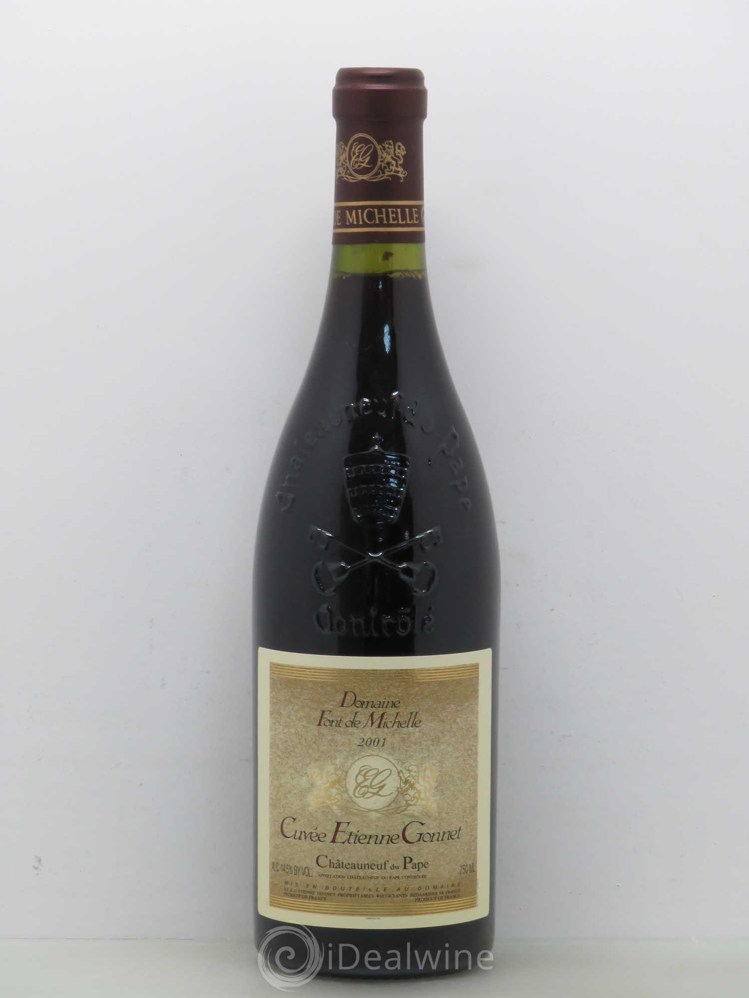 Châteauneuf-du-Pape Domaine Font de Michelle Cuvée Etienne Gonnet Famille Gonnet 2001 - Lot de 1 bouteille - 0
