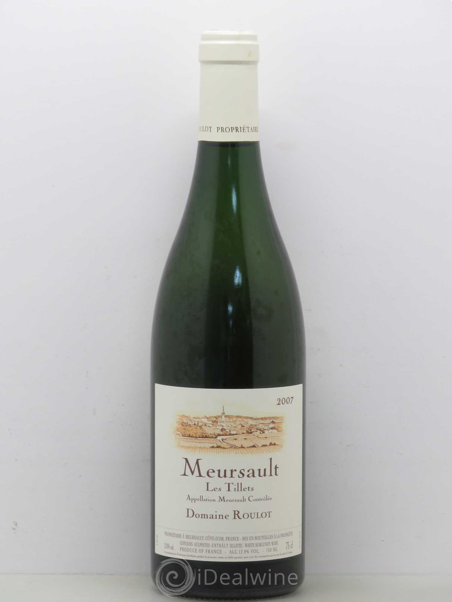 Meursault Les Tillets Roulot (Domaine) 2007 - Lot de 1 bouteille - 0