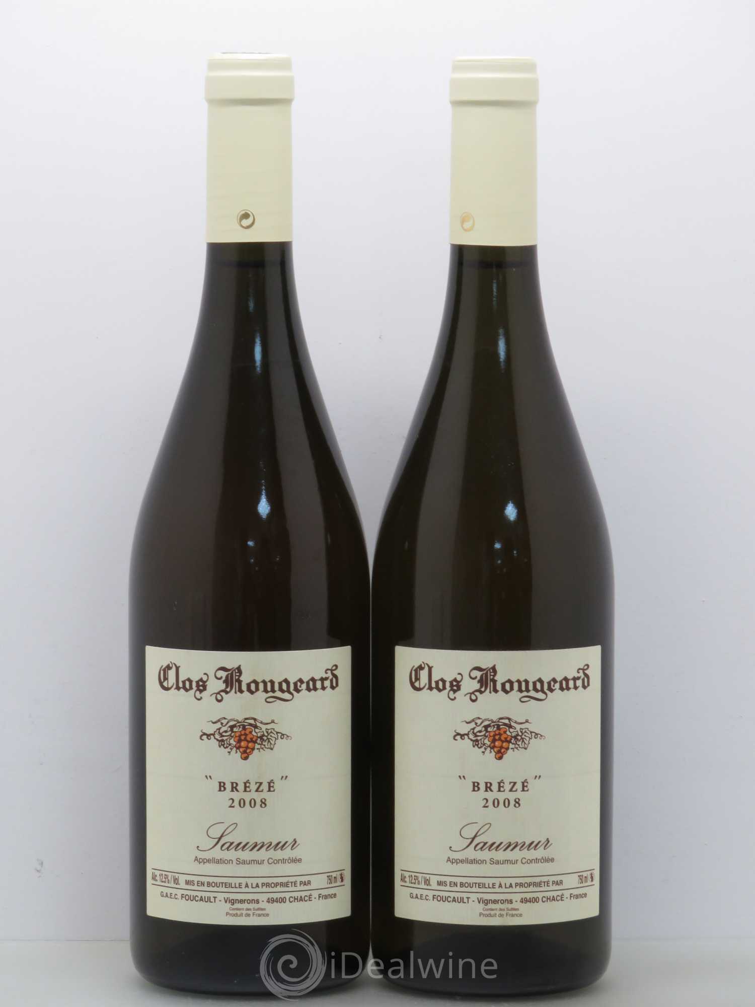Saumur Brézé Clos Rougeard 2008 - Lot de 2 bouteilles - 0