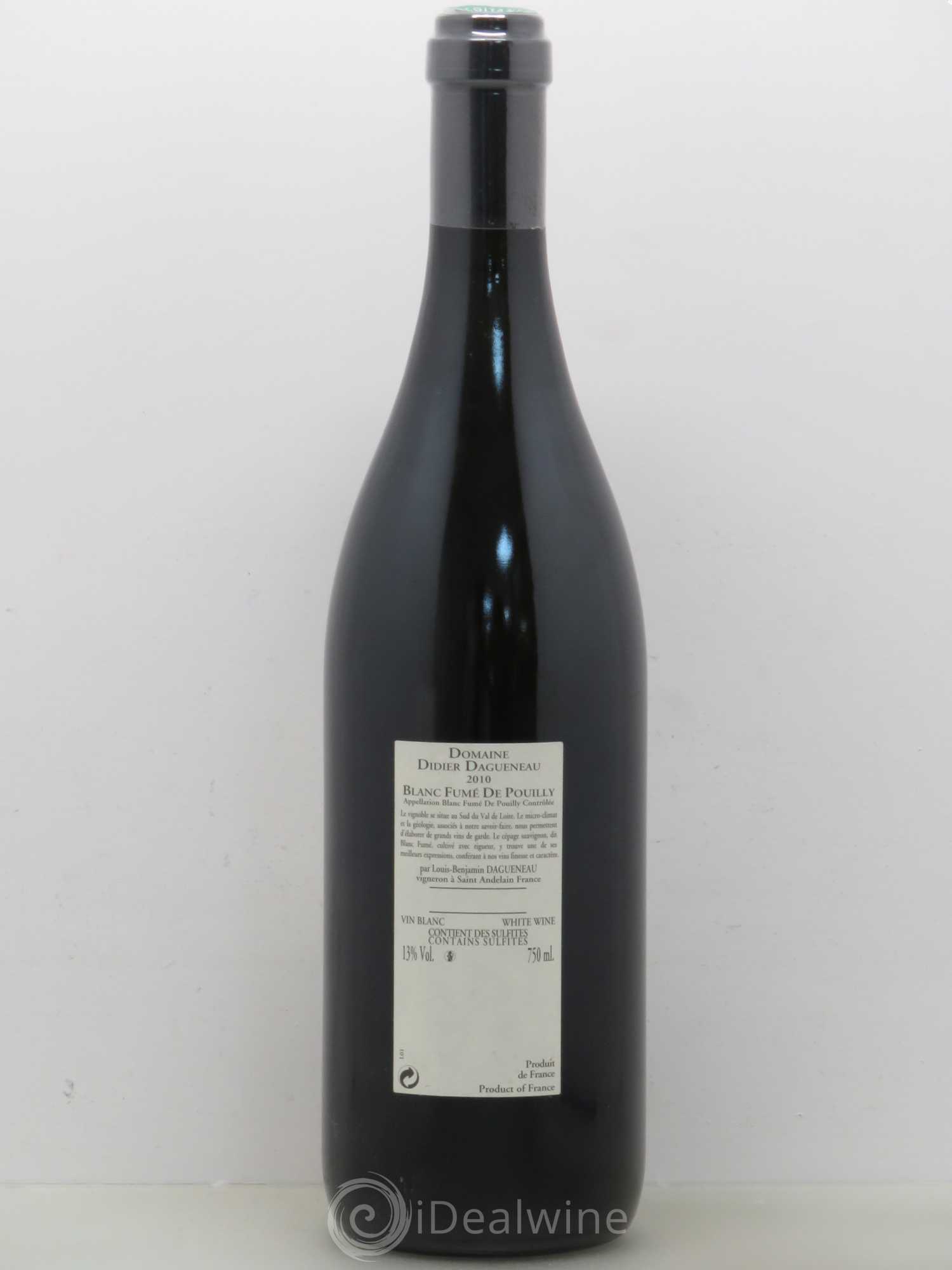 Vin de France (anciennement Pouilly-Fumé) Buisson Renard Dagueneau (Domaine Didier - Louis-Benjamin) 2010 - Lot de 1 bouteille - 1