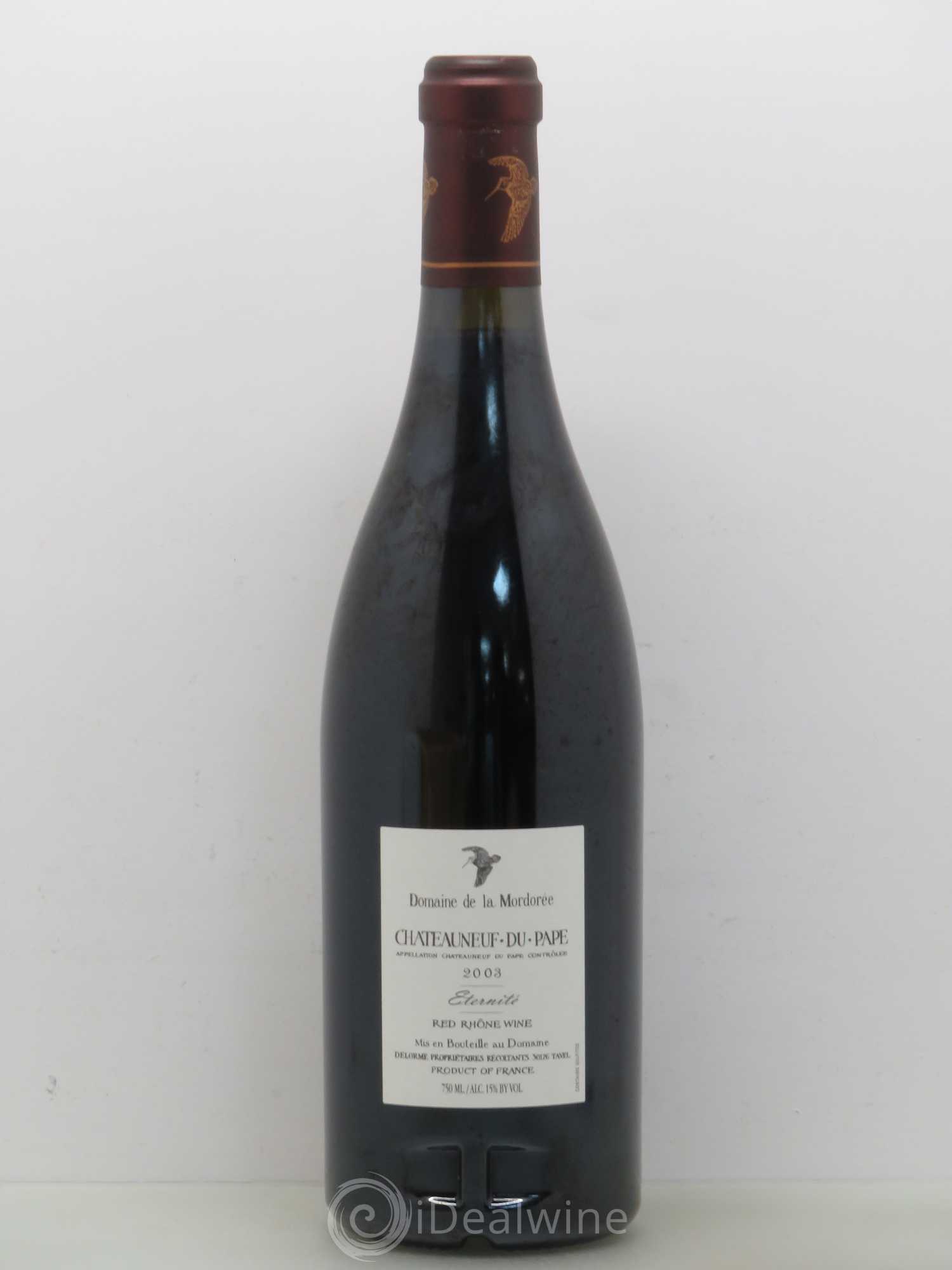 Châteauneuf-du-Pape La Plume du Peintre La Mordorée (Domaine de) 2003 - Lot de 1 bouteille - 1