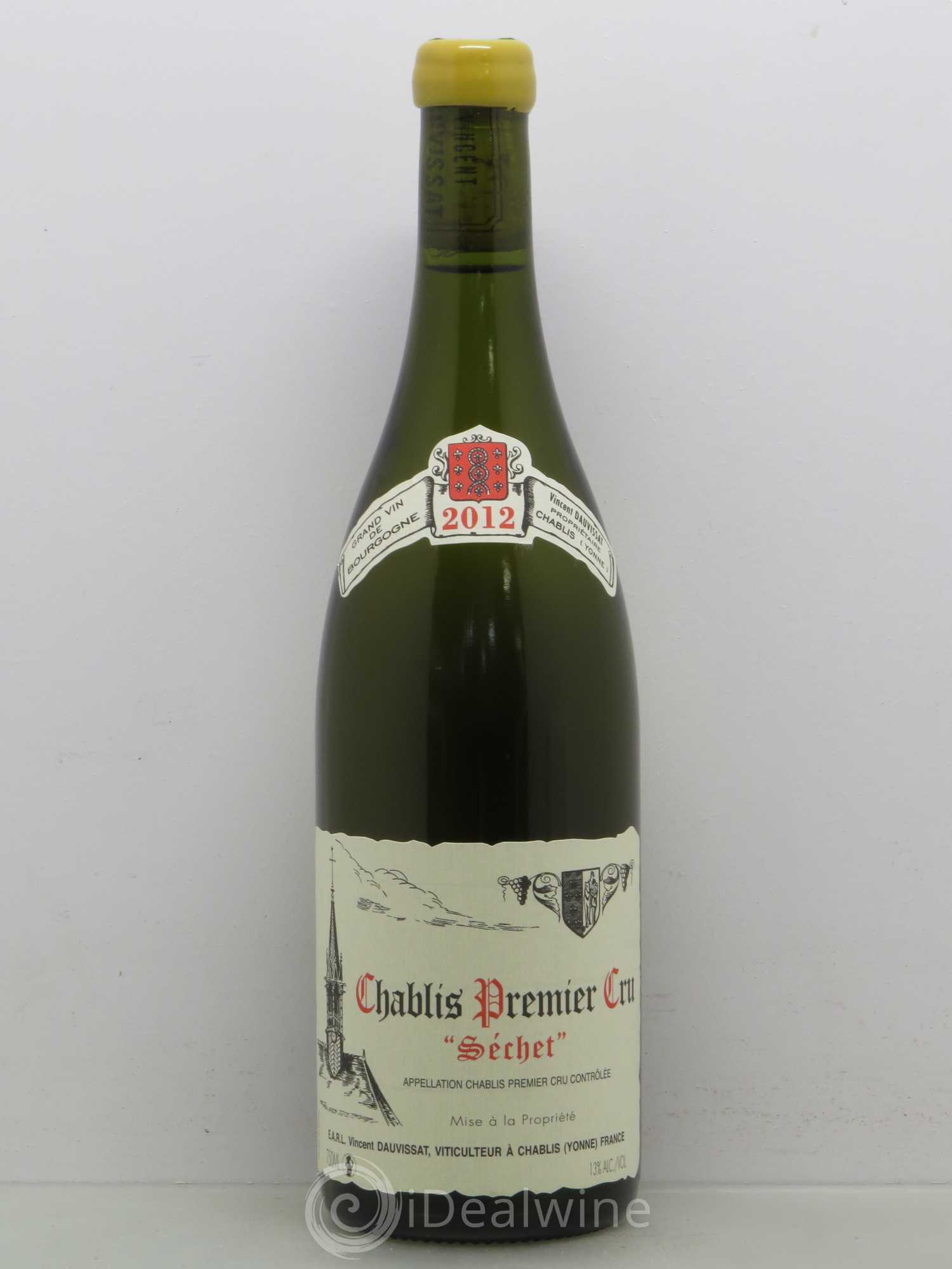 Chablis 1er Cru Séchet Vincent Dauvissat (Domaine) 2012 - Lot de 1 bouteille - 0