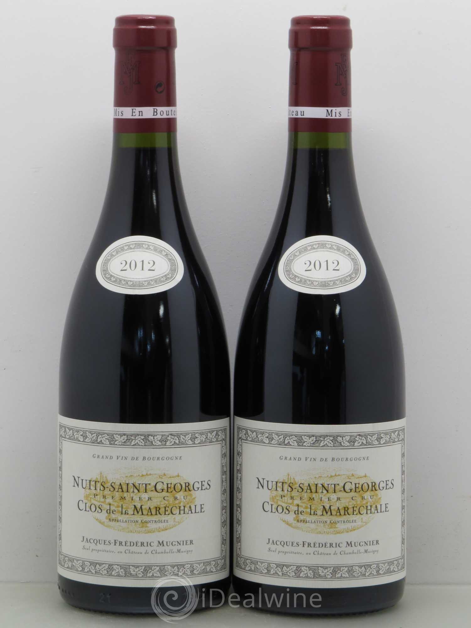 Nuits-Saint-Georges 1er Cru Clos de La Maréchale Jacques-Frédéric Mugnier 2012 - Lot de 2 bouteilles - 0