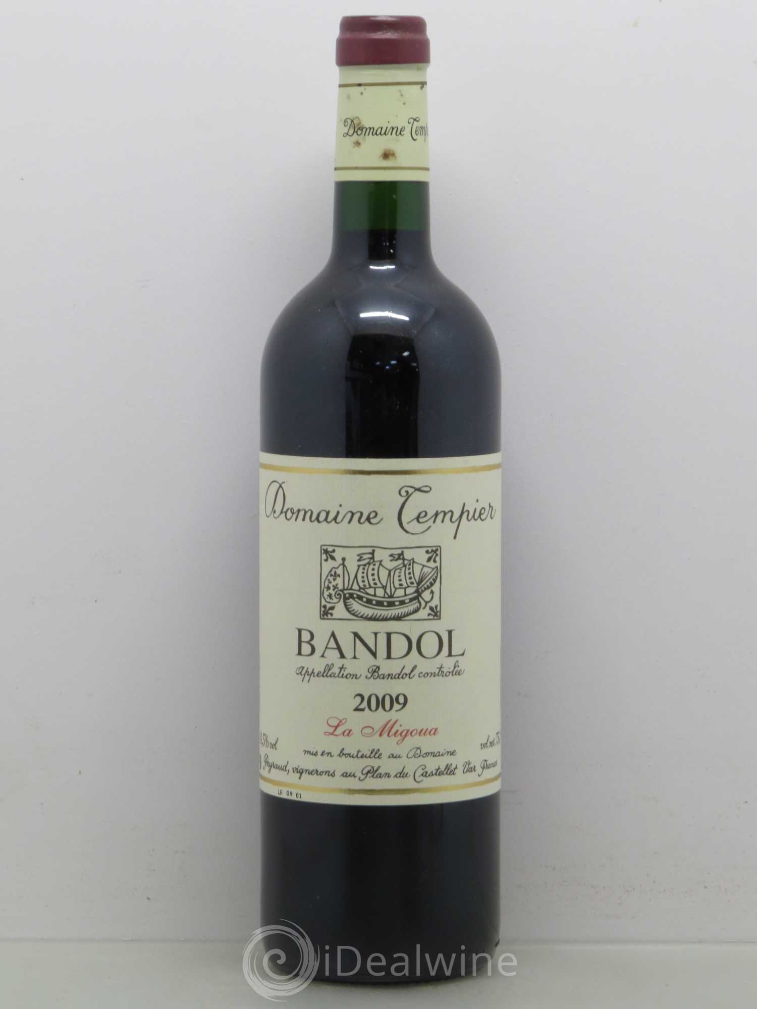 Bandol Domaine Tempier Cuvée La Migoua Famille Peyraud 2009 - Lot de 1 bouteille - 0