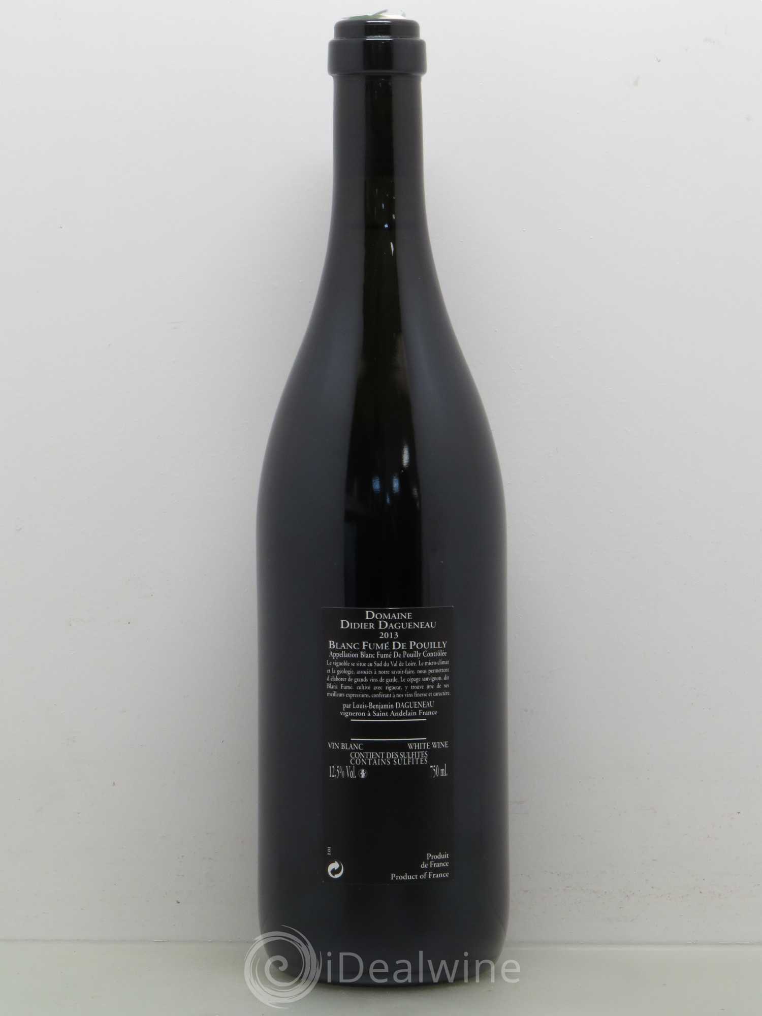 Vin de France (anciennement Pouilly-Fumé) Silex Dagueneau (Domaine Didier - Louis-Benjamin) 2013 - Lot de 1 bouteille - 1