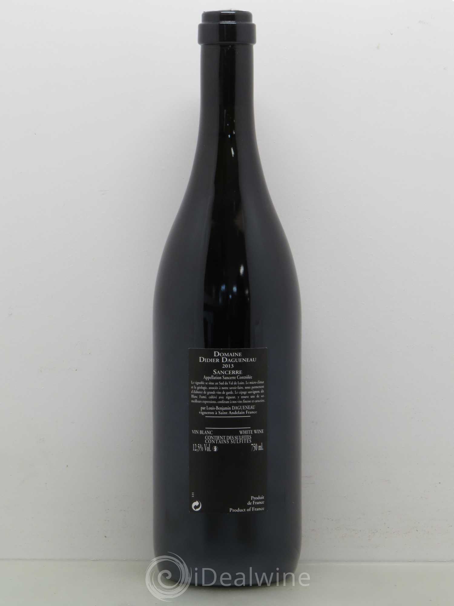 Sancerre Le Mont Damné Chavignol Dagueneau (Domaine Didier - Louis-Benjamin) 2013 - Lot de 1 bouteille - 1