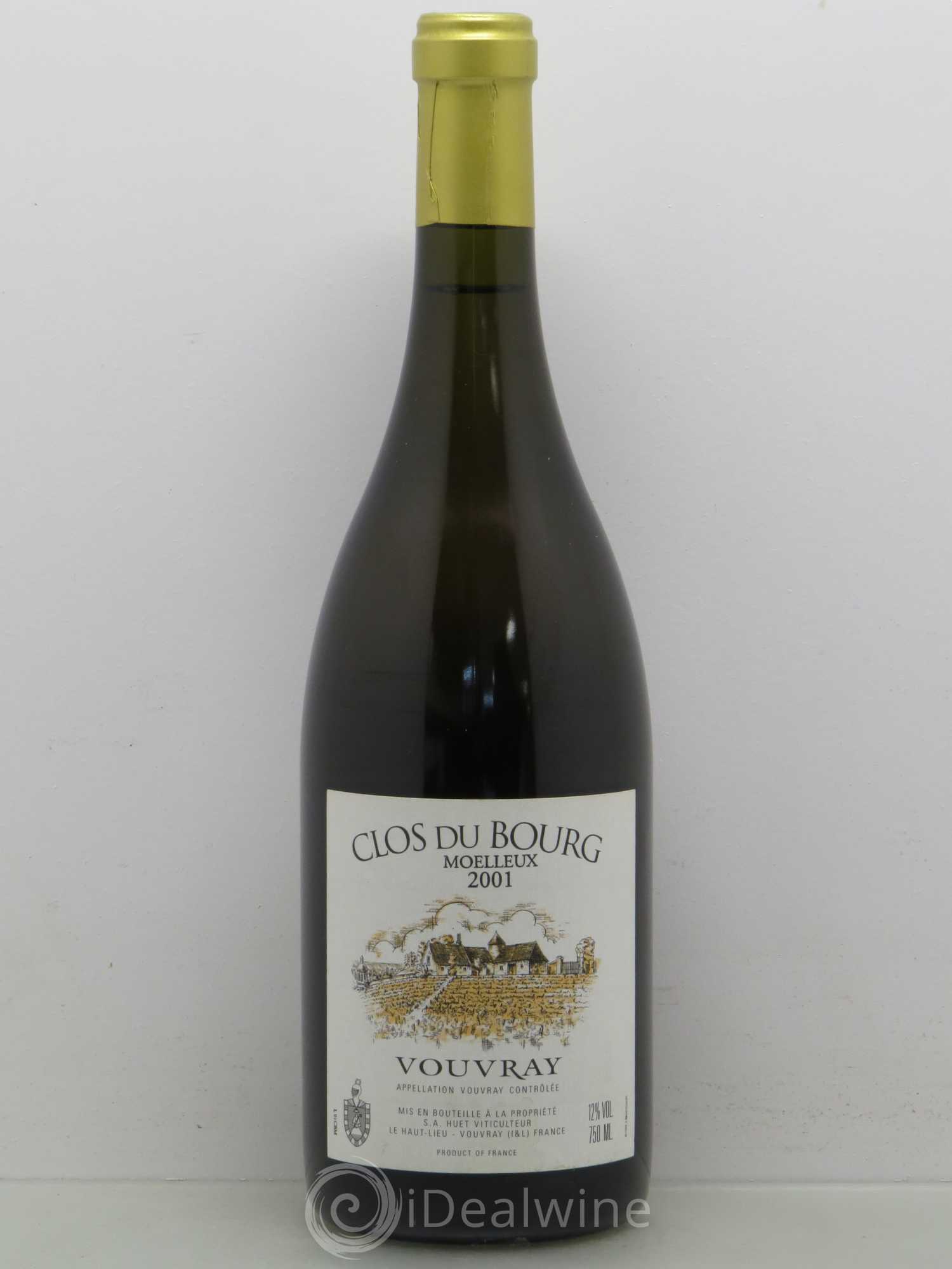 Vouvray Clos du Bourg Moelleux Domaine Huet Moelleux 2001 - Lotto di 1 bottiglia - 0