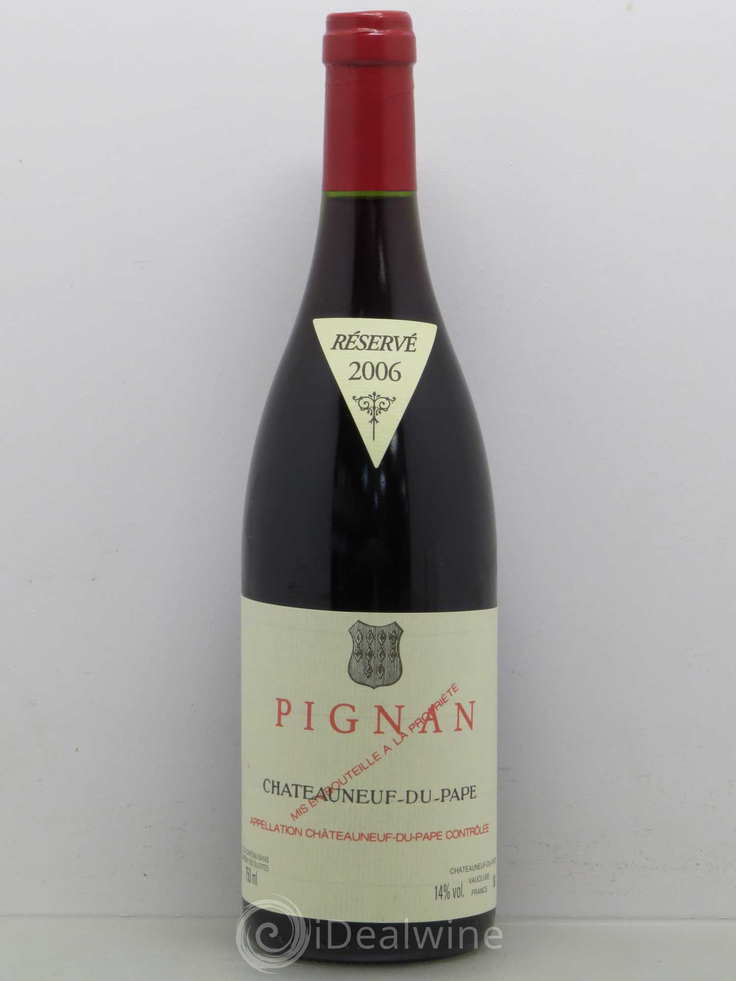 Châteauneuf-du-Pape Pignan Emmanuel Reynaud 2006 - Lot de 1 bouteille - 0