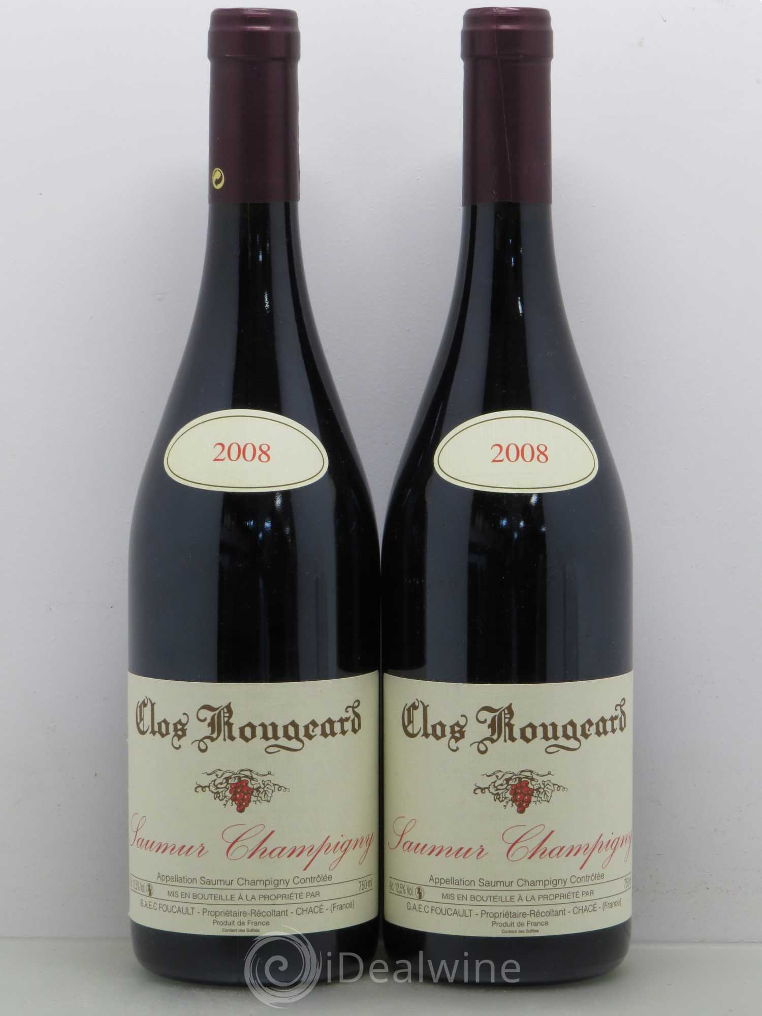 Saumur-Champigny Clos Rougeard 2008 - Lot de 2 bouteilles - 0