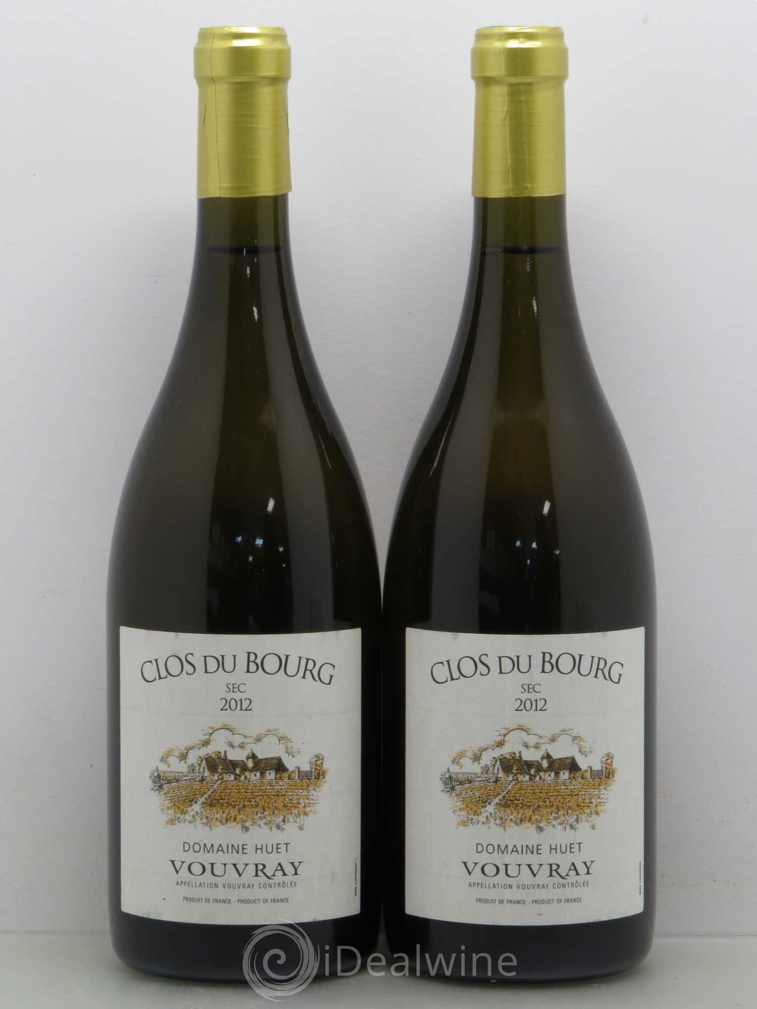 Vouvray Clos du Bourg Moelleux Domaine Huet Sec 2012 - Lotto di 2 bottiglie - 0