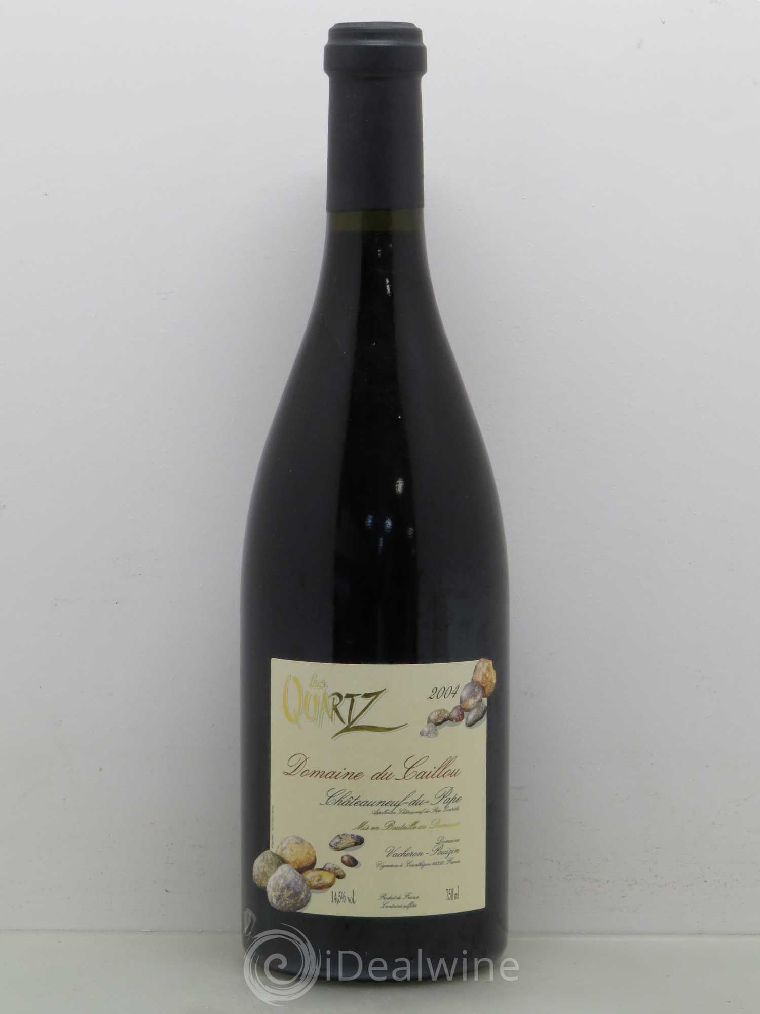 Châteauneuf-du-Pape Les Quartz Clos du Caillou 2004 - Lot de 1 bouteille - 0