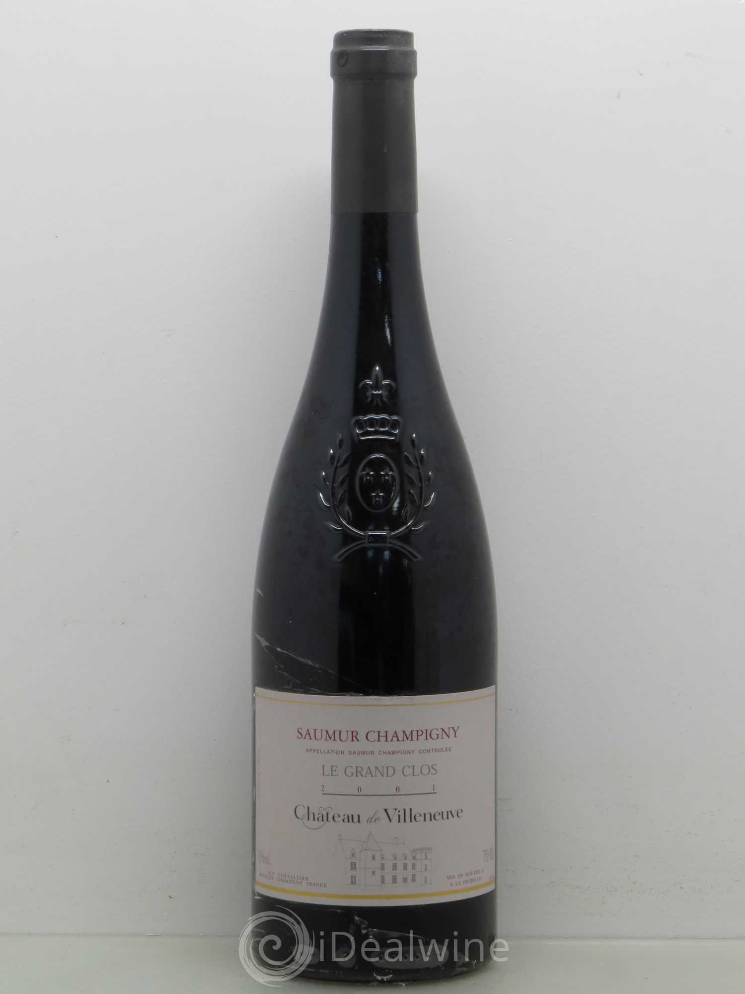 Saumur-Champigny Le Grand Clos Château de Villeneuve 2001 - Lot de 1 bouteille - 0
