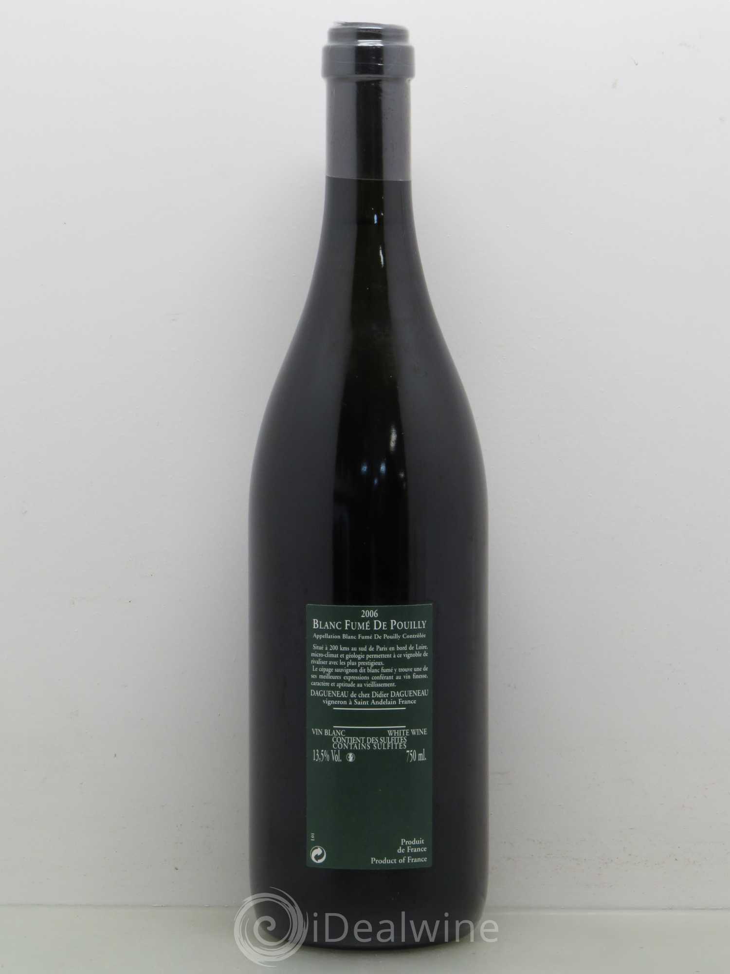 Vin de France (anciennement Pouilly-Fumé) Silex Dagueneau (Domaine Didier - Louis-Benjamin) 2006 - Lot de 1 bouteille - 1