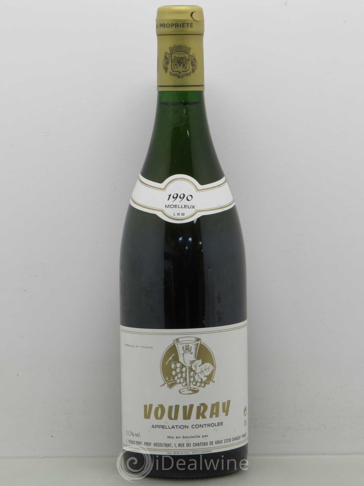 Vouvray Piaux Bras 1990 - Posten von 1 Flasche - 0