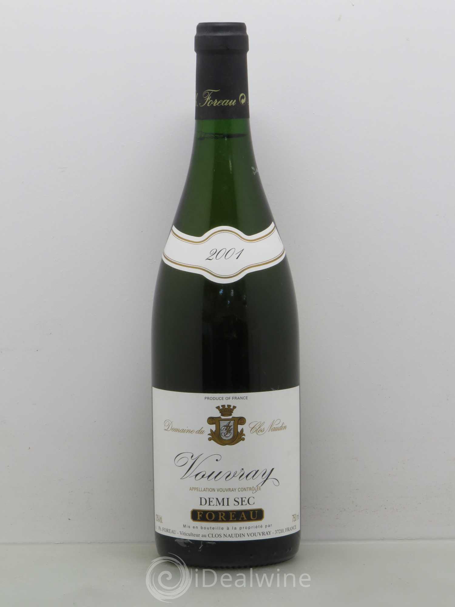 Vouvray Demi-Sec Clos Naudin - Philippe Foreau 2001 - Lot de 1 bouteille - 0