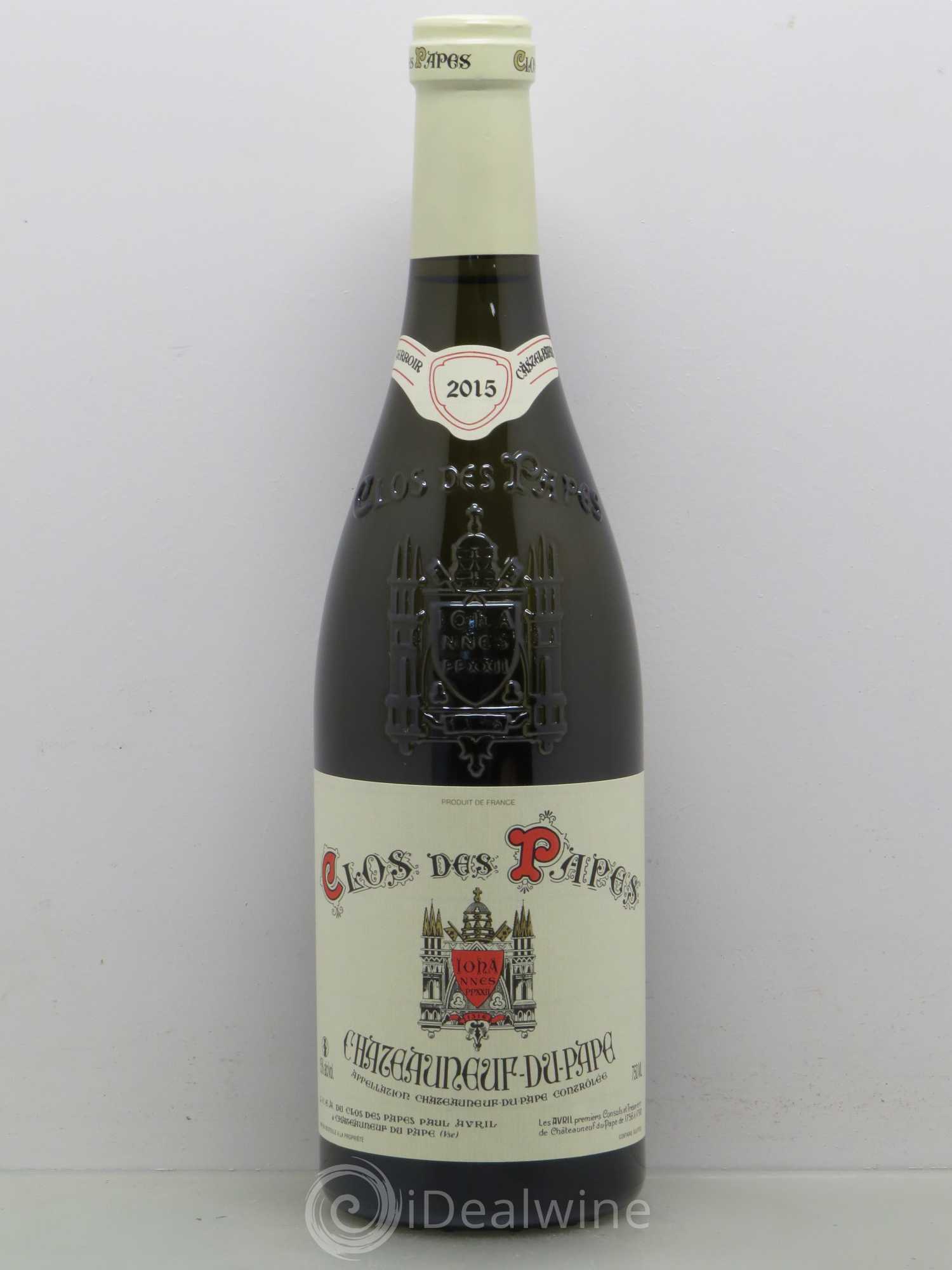 Châteauneuf-du-Pape Clos des Papes - Paul Avril 2015 - Posten von 1 Flasche - 0