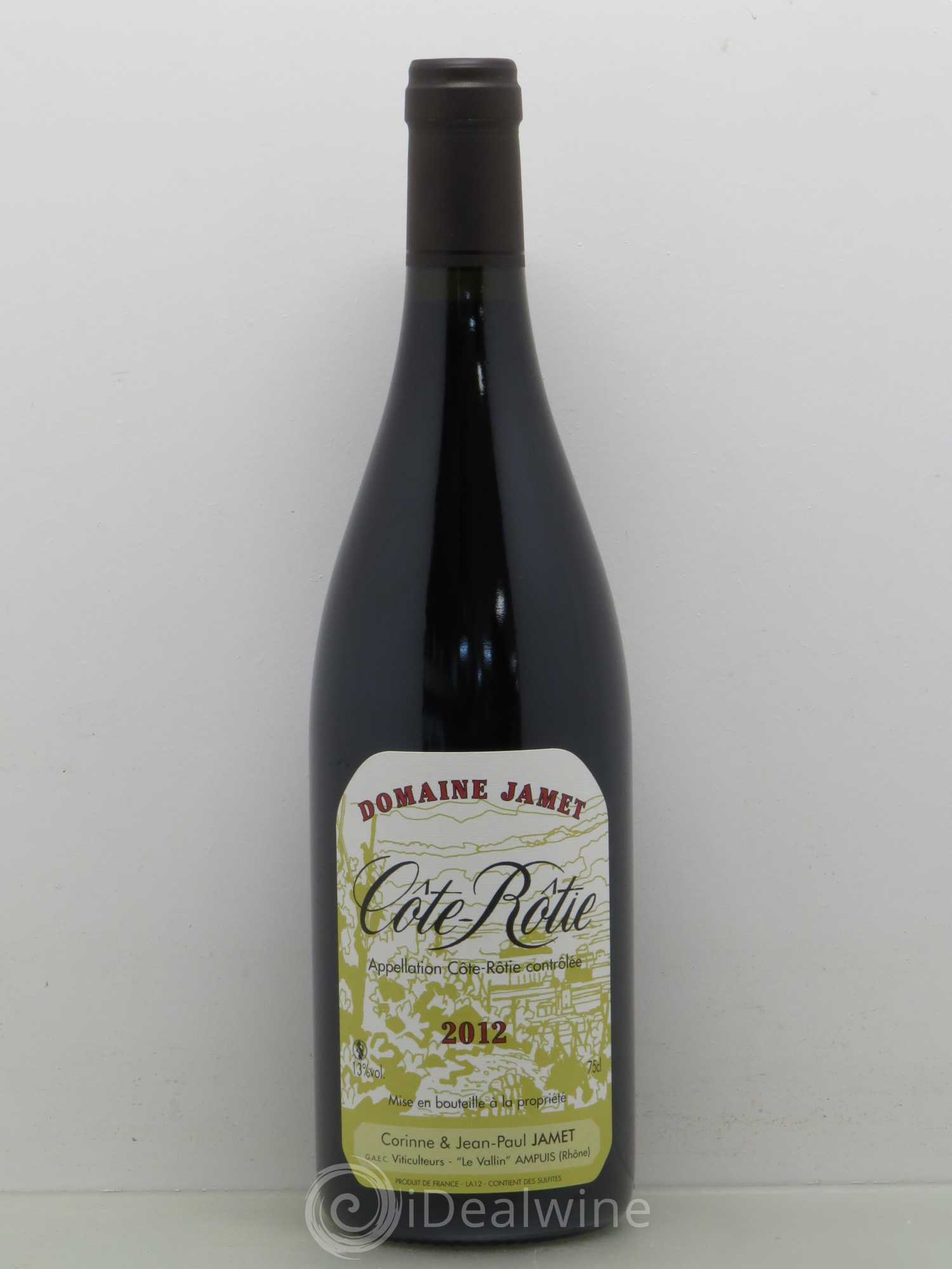 Côte-Rôtie Jamet (Domaine) 2012 - Lot de 1 bouteille - 0
