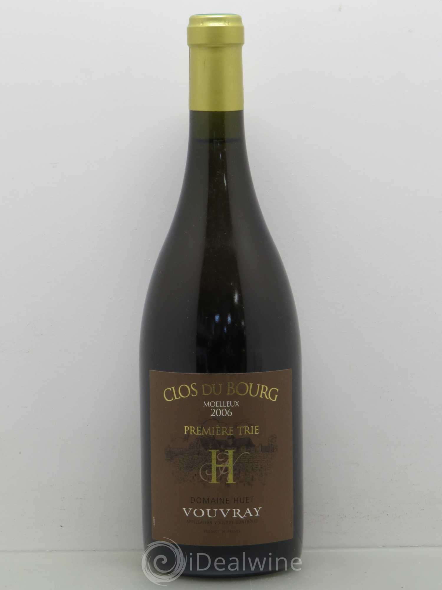 Vouvray Clos du Bourg Moelleux 1ère trie Domaine Huet Moelleux 2006 - Lotto di 1 bottiglia - 0