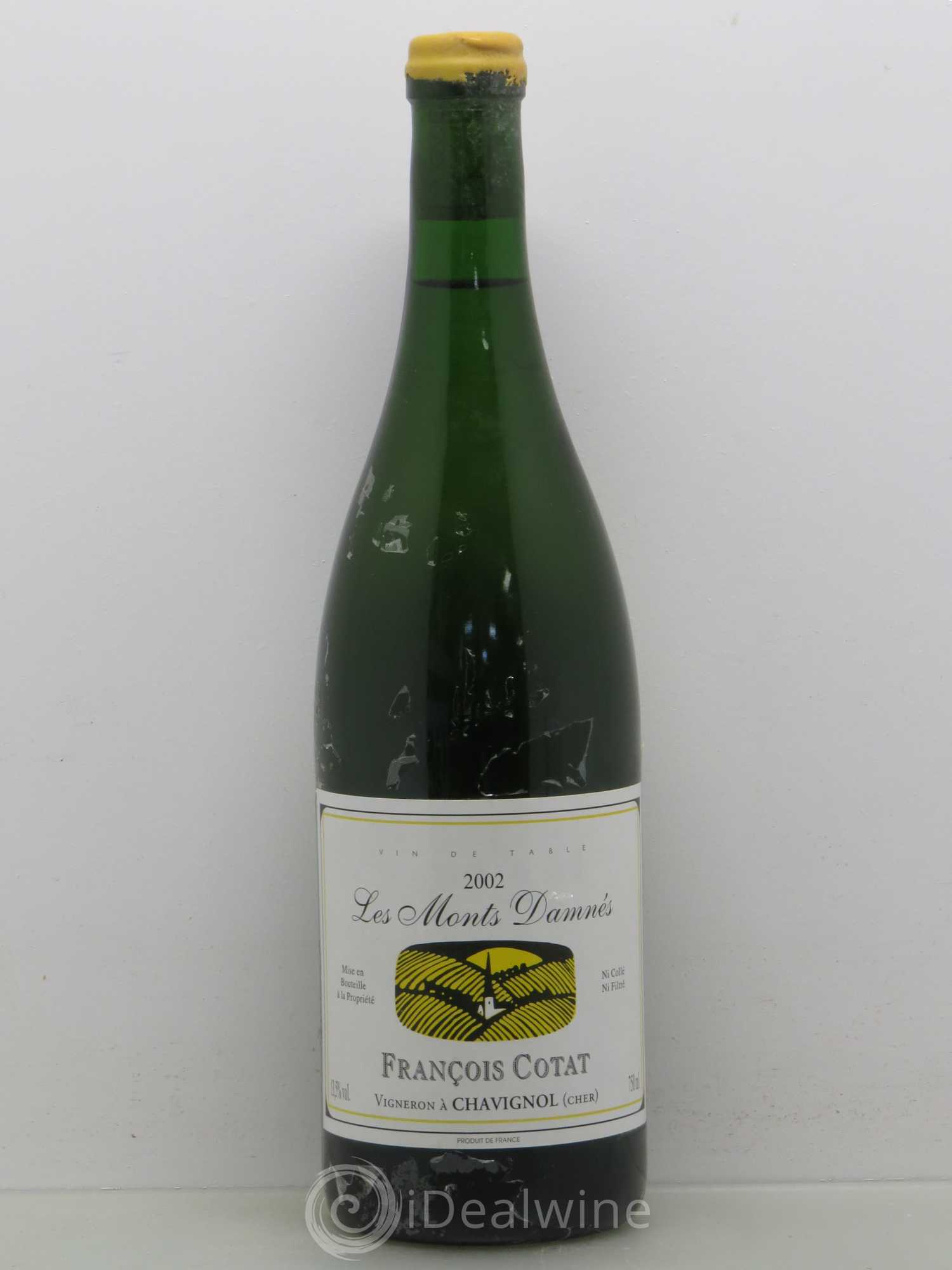 Sancerre Les Monts Damnés François Cotat 2002 - Lot de 1 bouteille - 0