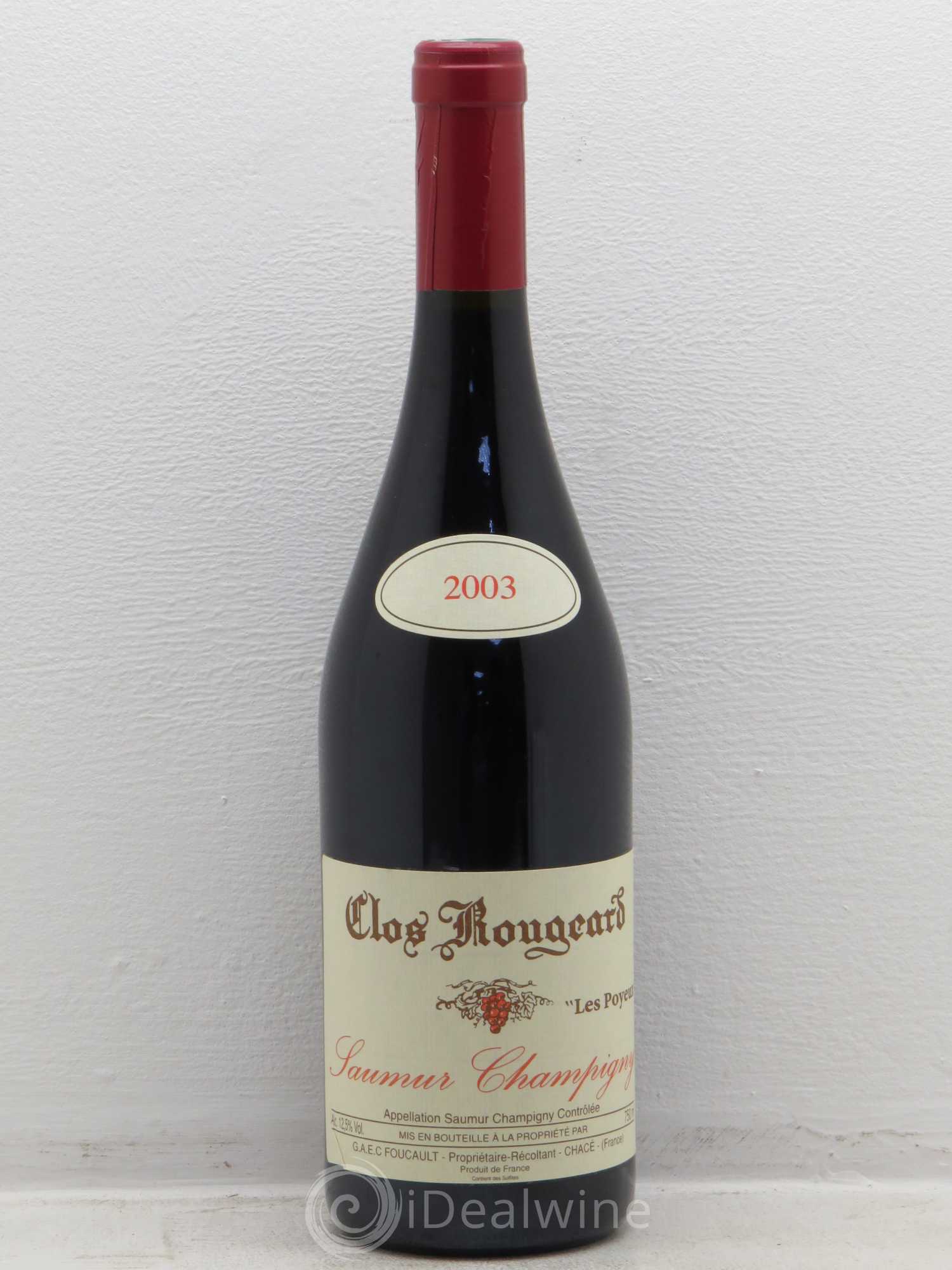 Saumur-Champigny Les Poyeux Clos Rougeard 2003 - Lot de 1 bouteille - 0