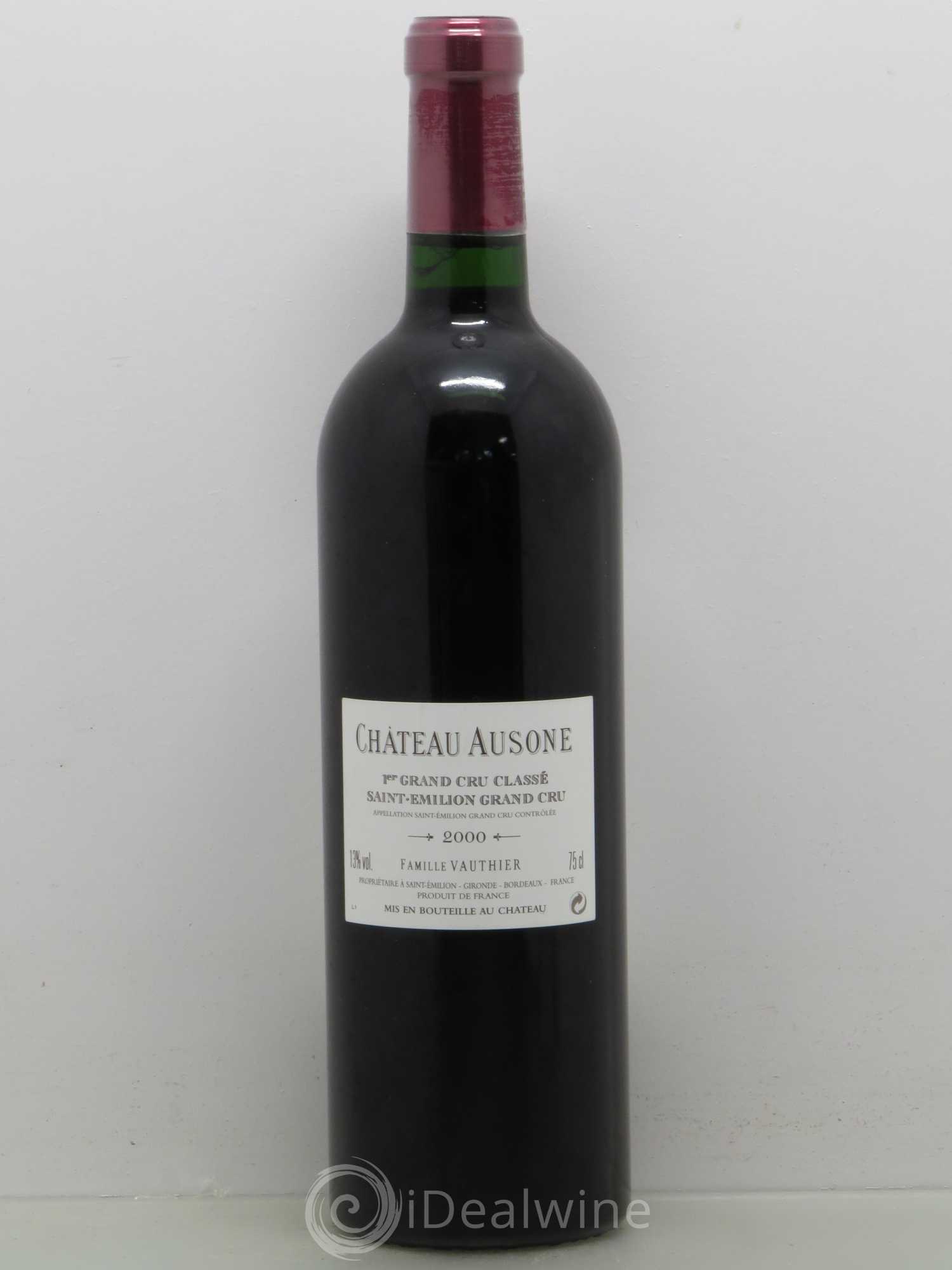 Château Ausone 1er Grand Cru Classé A 2000 - Lot de 1 bouteille - 1
