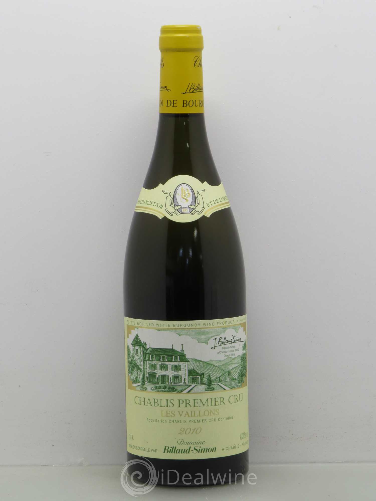 Chablis 1er Cru Vaillons Billaud Simon 2010 - Posten von 1 Flasche - 0