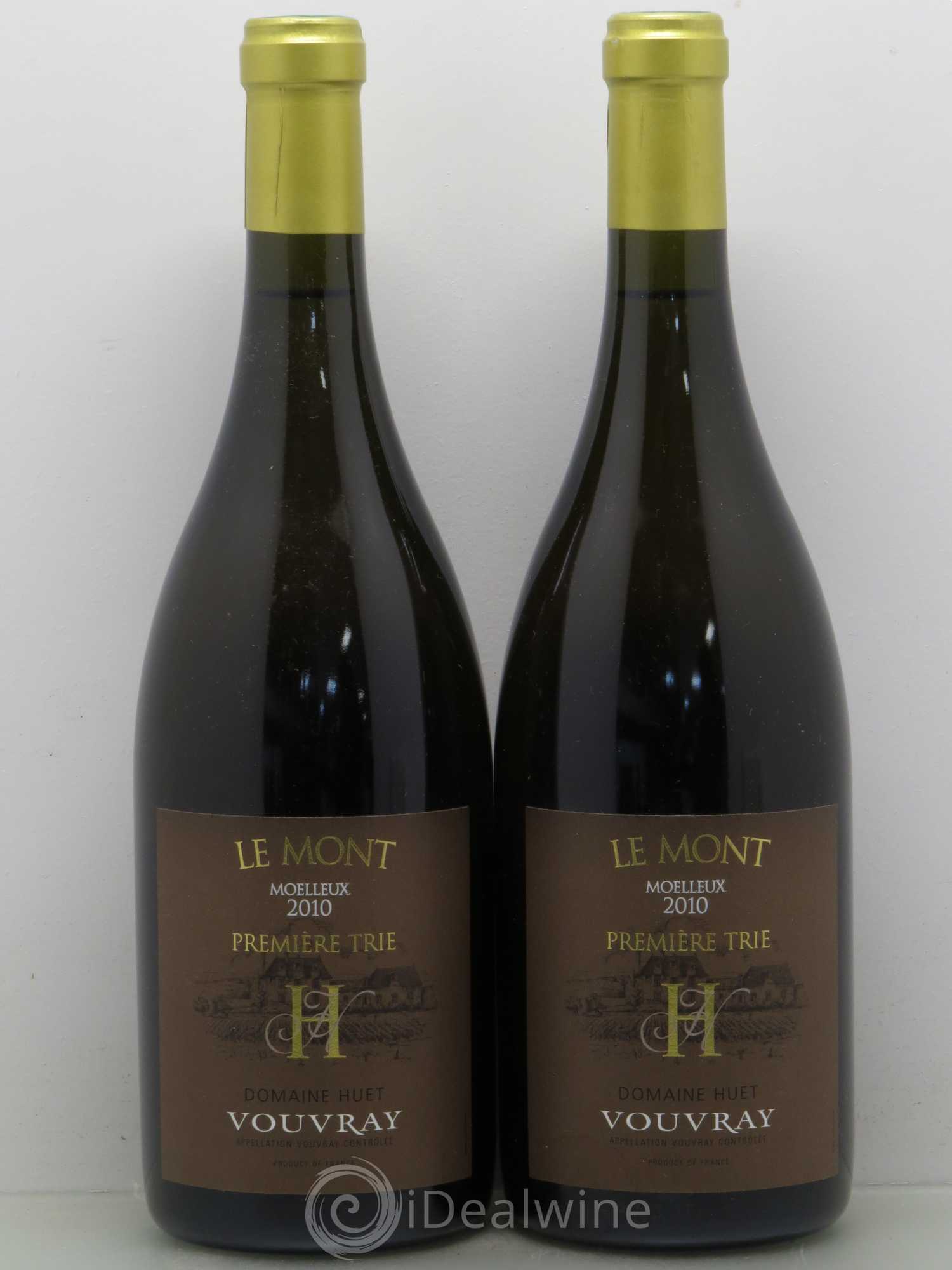Vouvray Le Mont Moelleux 1ère Trie Domaine Huet Moelleux 2010 - Lotto di 2 bottiglie - 0