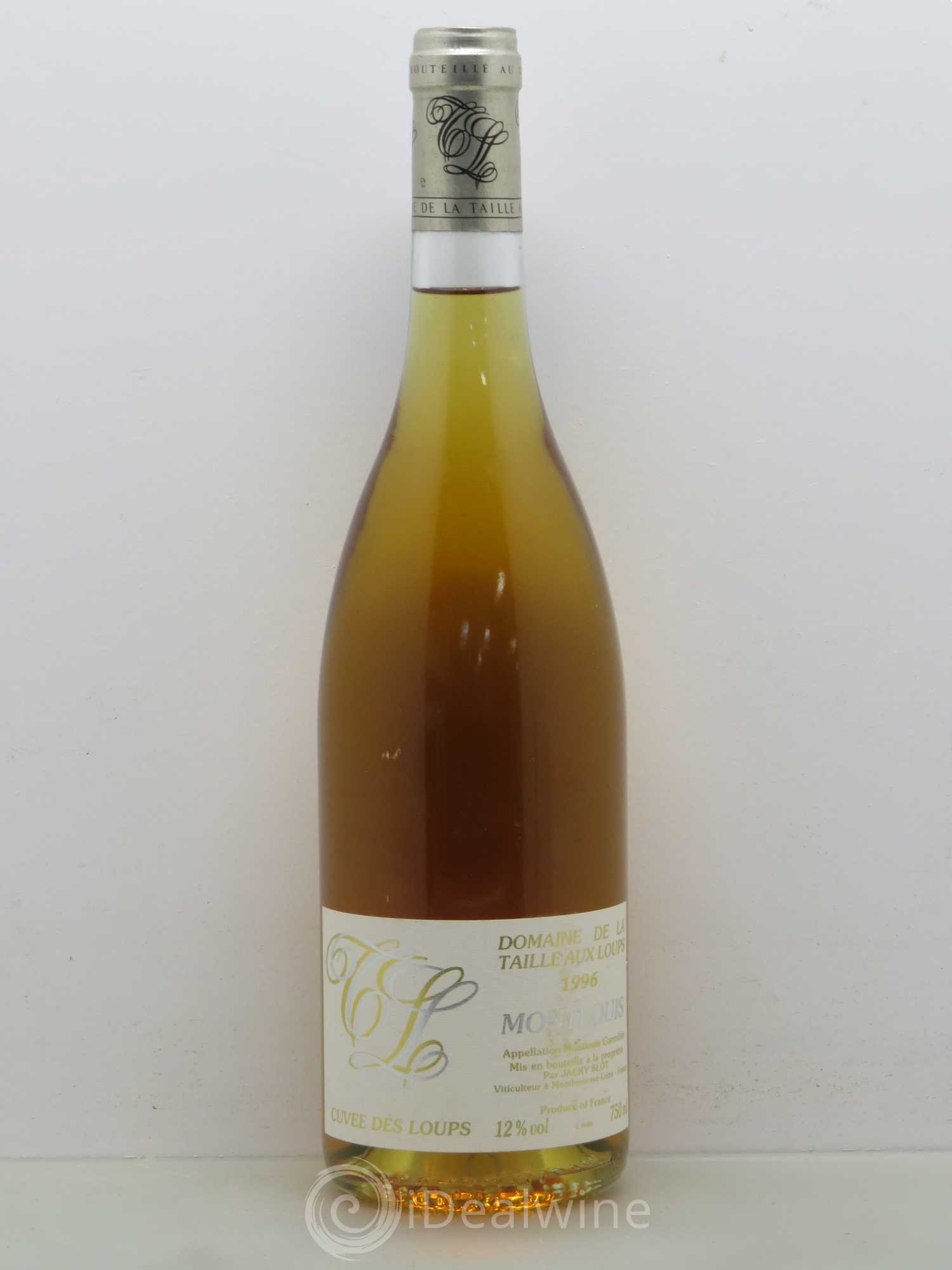 Montlouis-sur-Loire Cuvée des Loups La Taille aux Loups - Jacky Blot 1996 - Lot de 1 bouteille - 0
