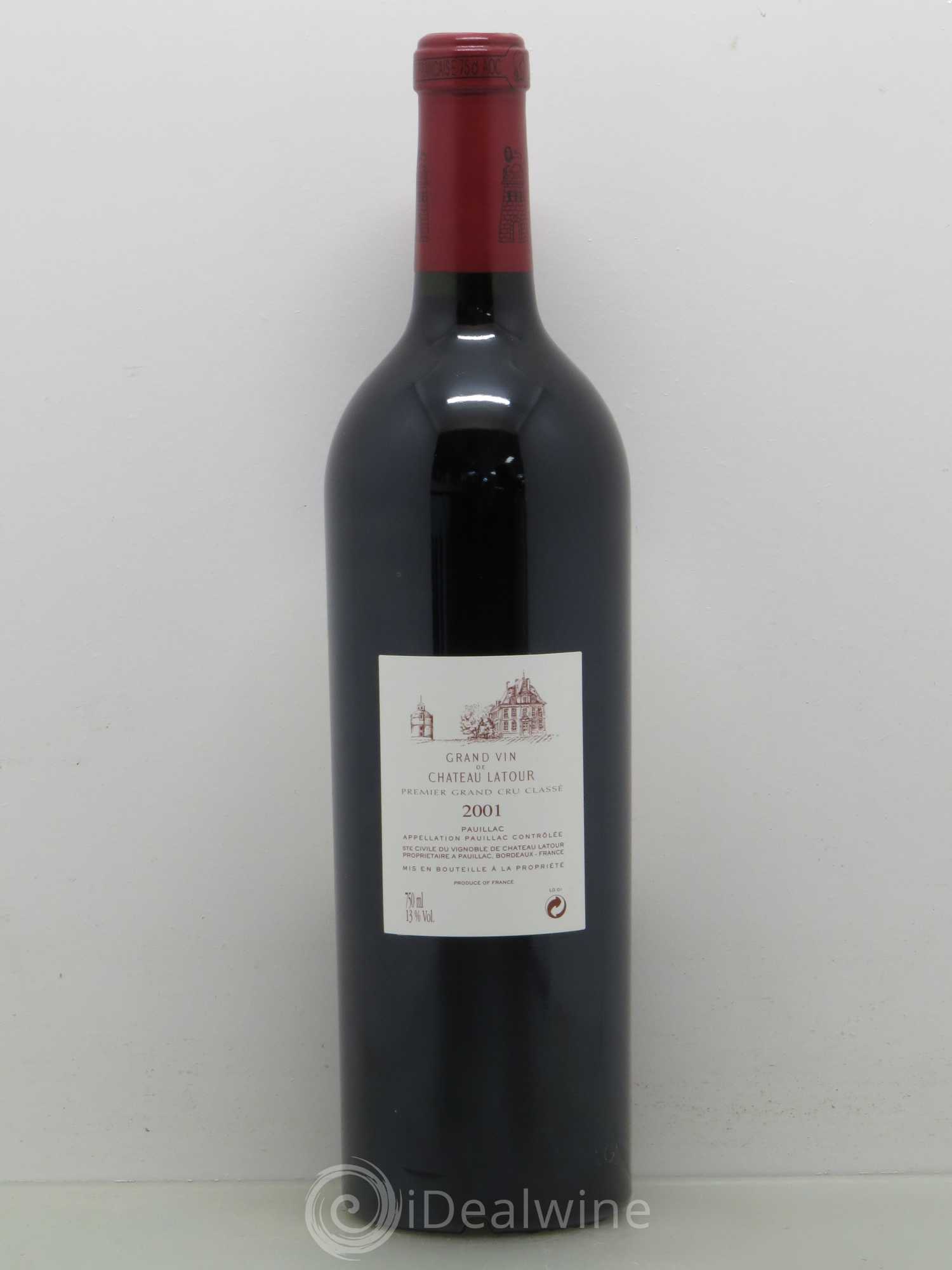 Château Latour 1er Grand Cru Classé 2001 - Lot de 1 bouteille - 1