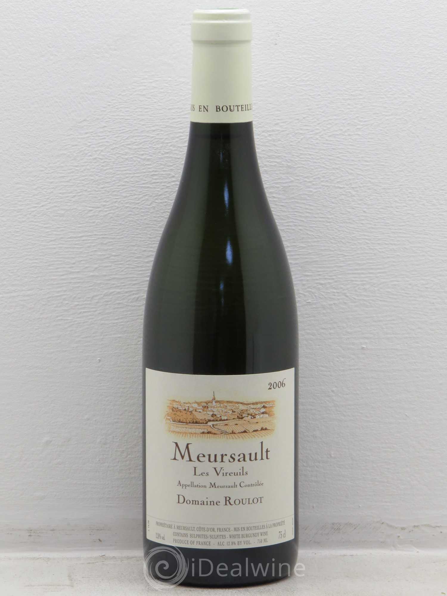 Meursault Les Vireuils Roulot (Domaine) 2006 - Lot de 1 bouteille - 0