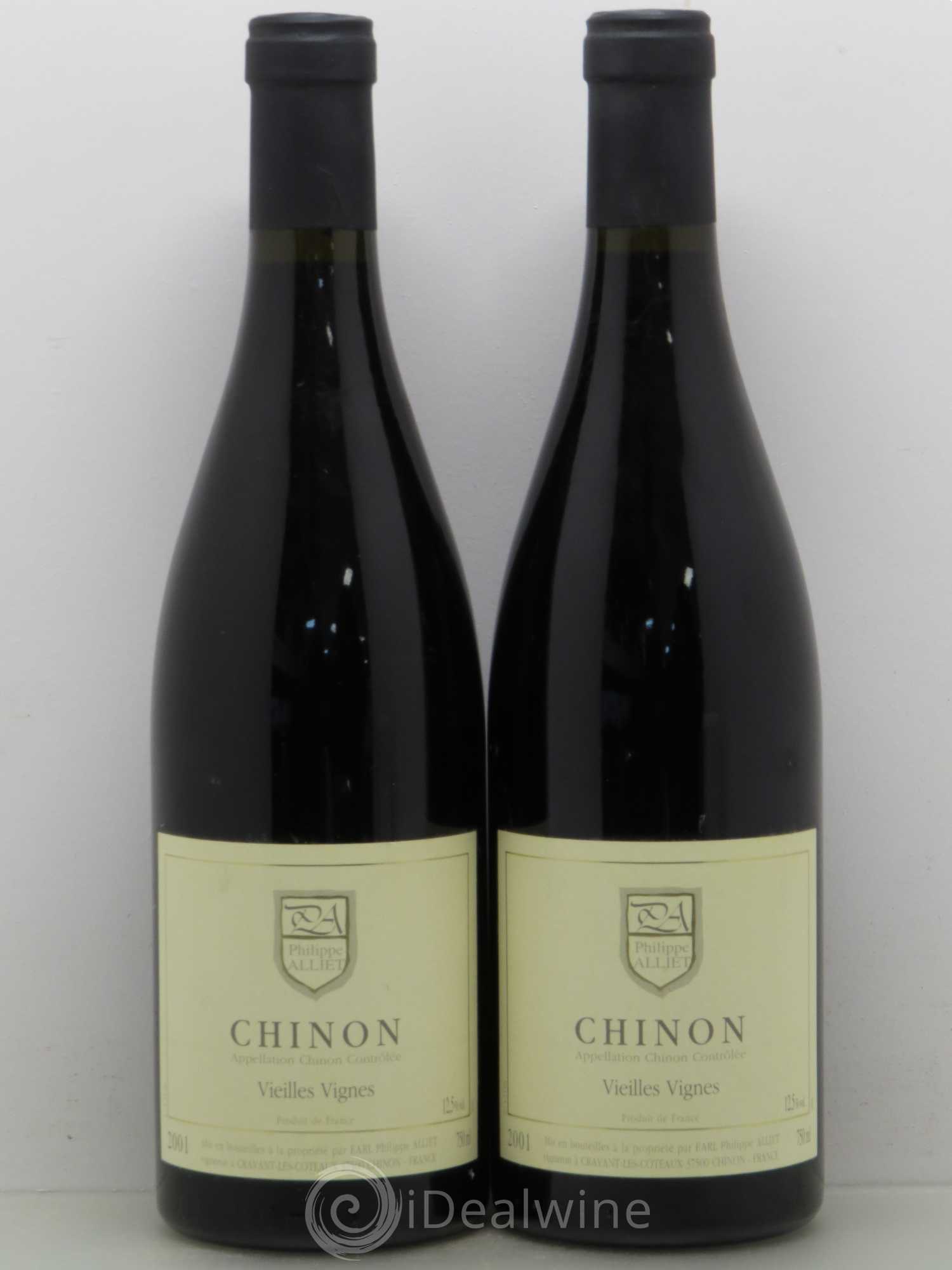 Chinon Vieilles Vignes Philippe Alliet 2001 - Lot de 2 bouteilles - 0