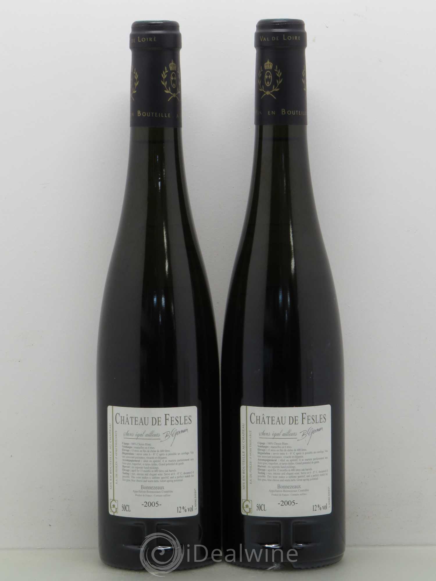 Bonnezeaux Château de Fesles 2005 - Lotto di 2 bottiglie - 1
