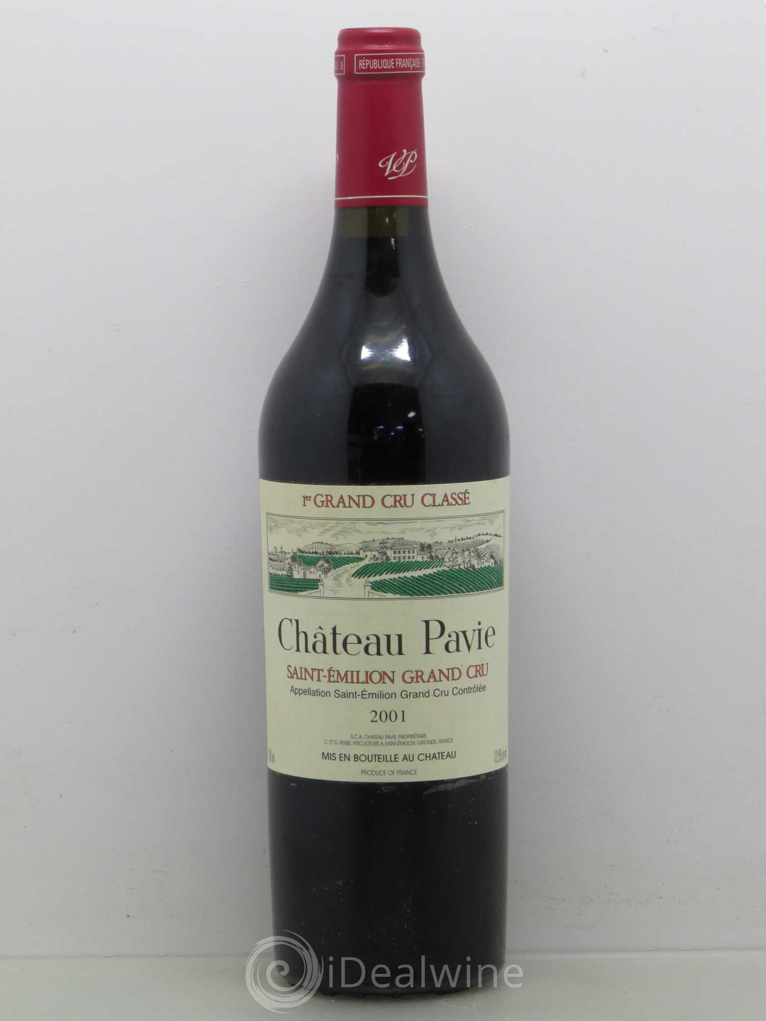 Château Pavie 1er Grand Cru Classé A 2001 - Lot de 1 bouteille - 0
