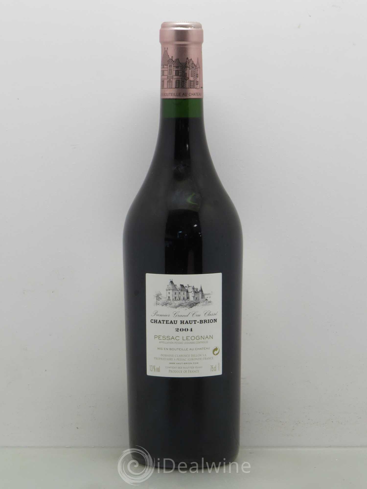 Château Haut Brion 1er Grand Cru Classé 2004 - Lot de 1 bouteille - 1