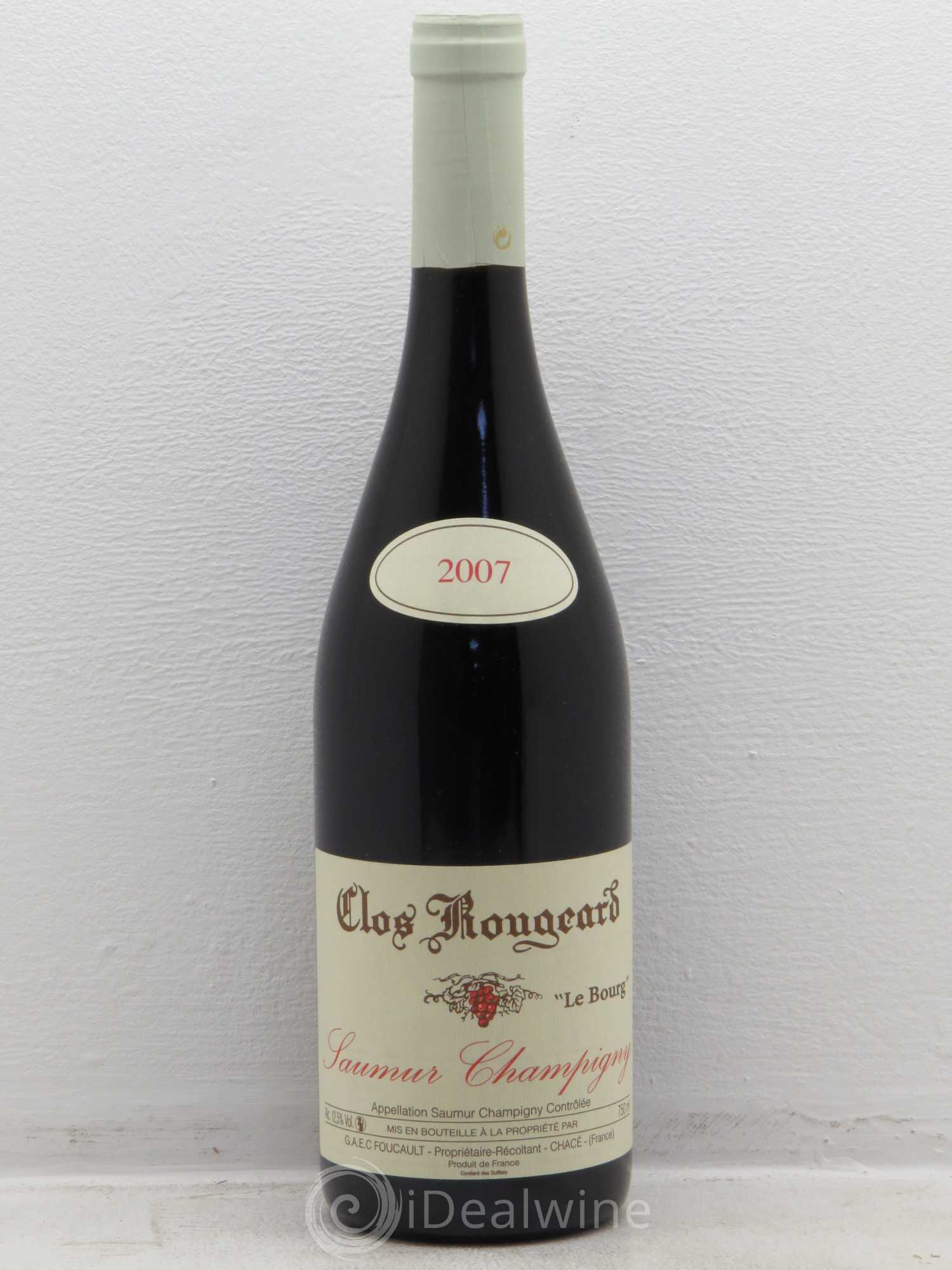 Saumur-Champigny Le Bourg Clos Rougeard 2007 - Lot de 1 bouteille - 0