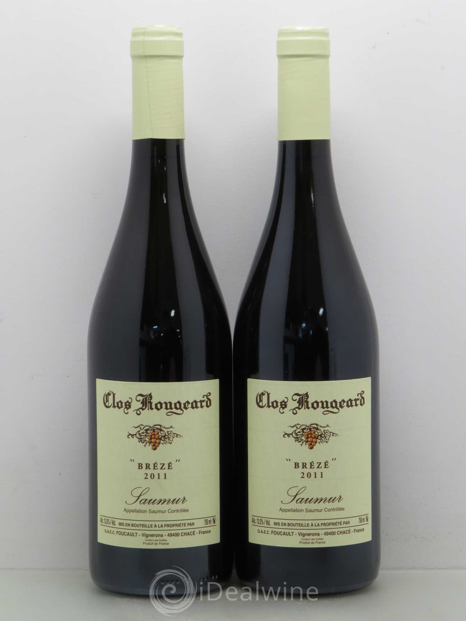 Saumur Brézé Clos Rougeard 2011 - Lot de 2 bouteilles - 0
