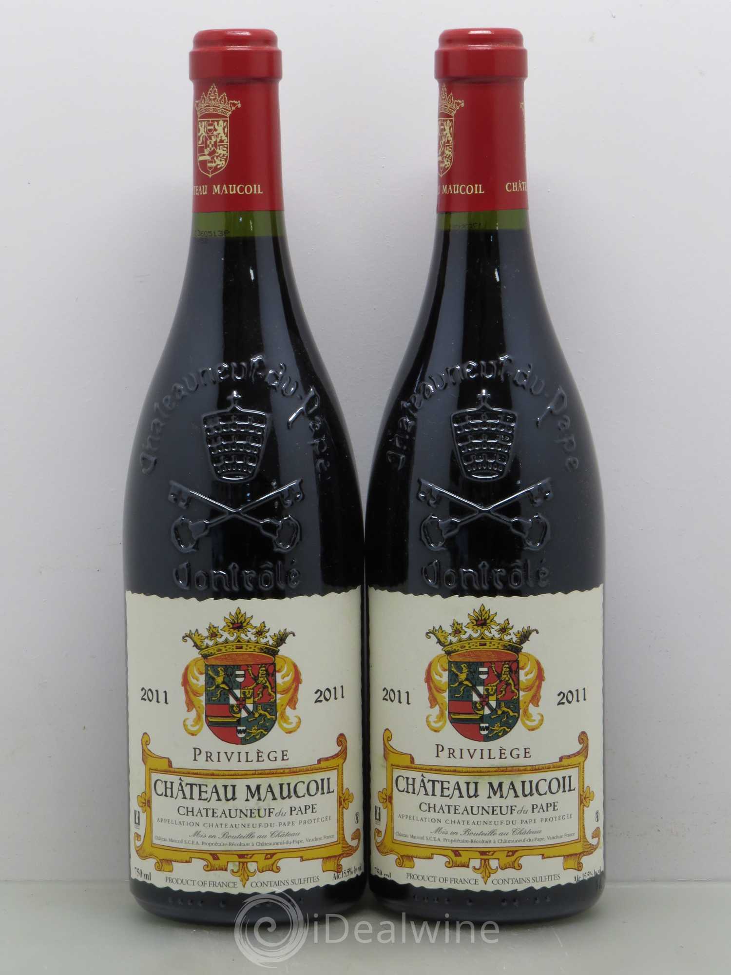 Châteauneuf-du-Pape Maucoil Privilège 2011 - Posten von 2 Flaschen - 0
