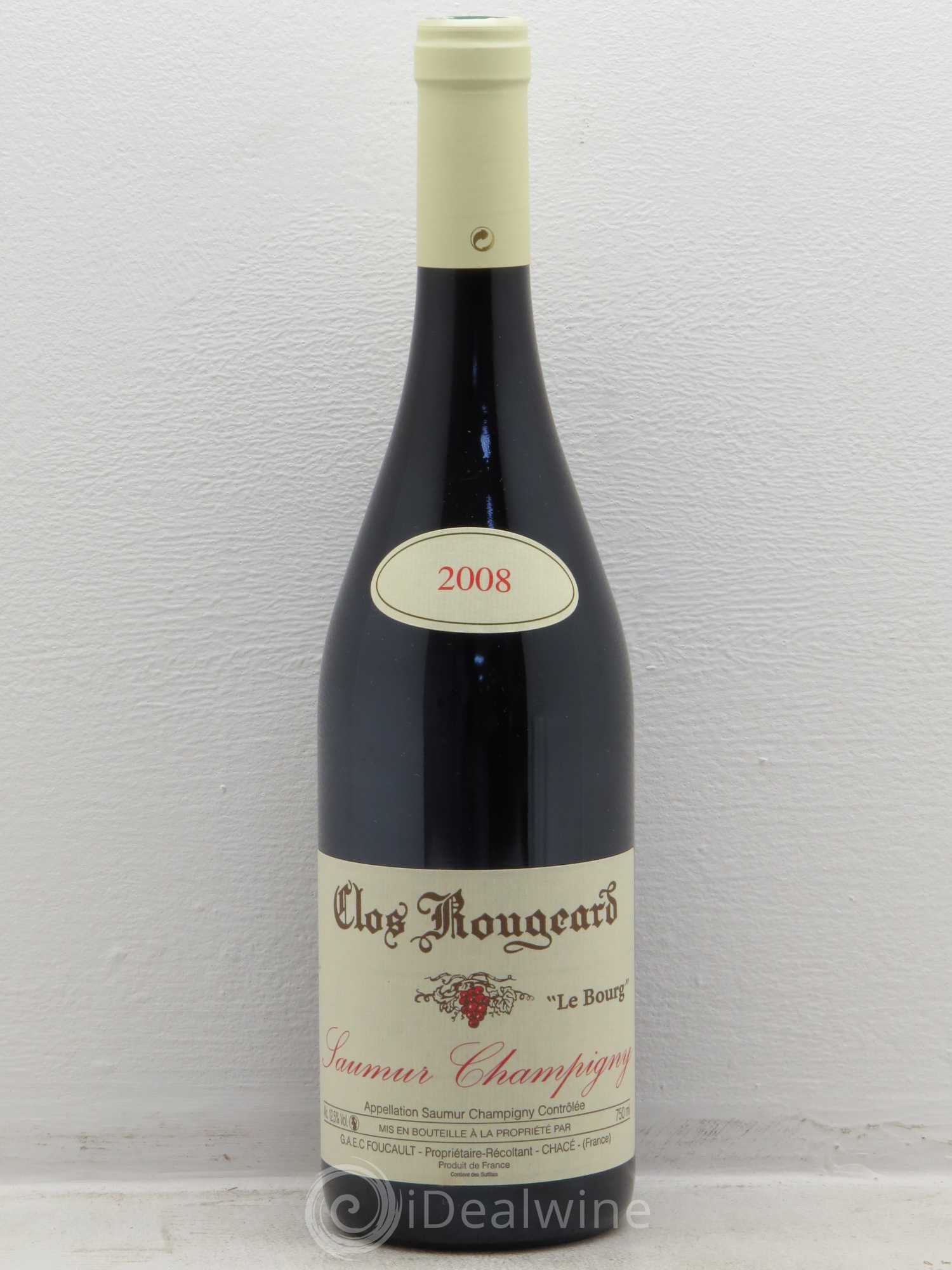 Saumur-Champigny Le Bourg Clos Rougeard 2008 - Lot de 1 bouteille - 0