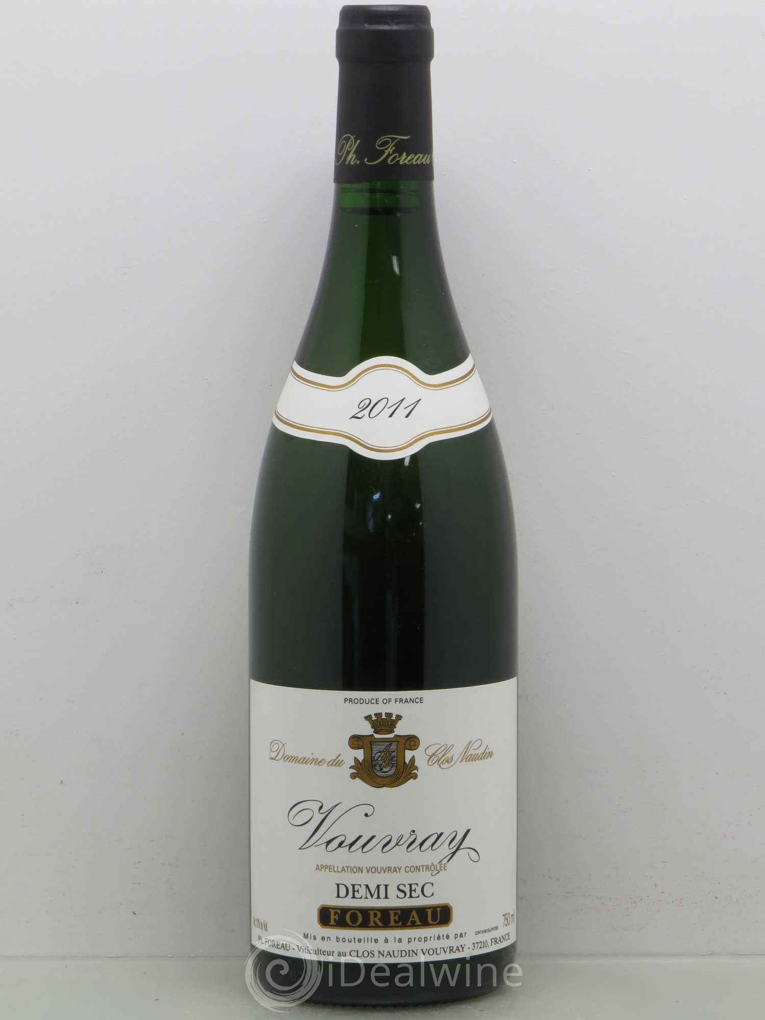 Vouvray Demi-Sec Clos Naudin - Philippe Foreau 2011 - Lot de 1 bouteille - 0