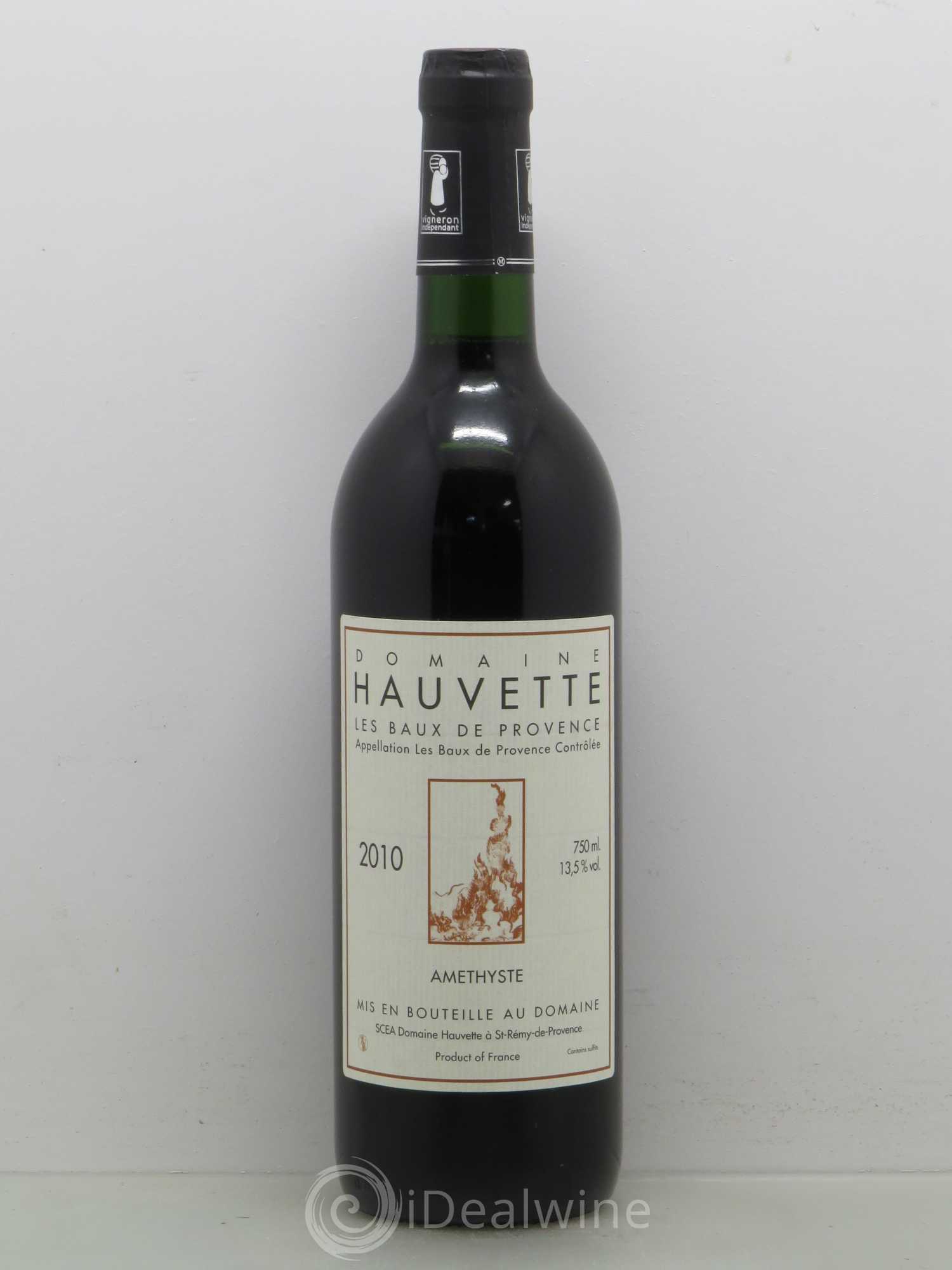 Alpilles Améthyste Hauvette (Domaine) 2010 - Lot de 1 bouteille - 0